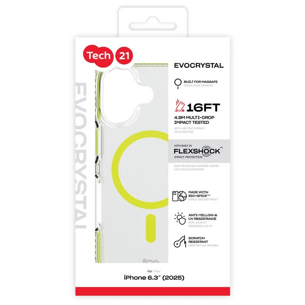 5 Tech21 EvoCrystal iPhone 17 MagSafe Case Green, 5 of 5