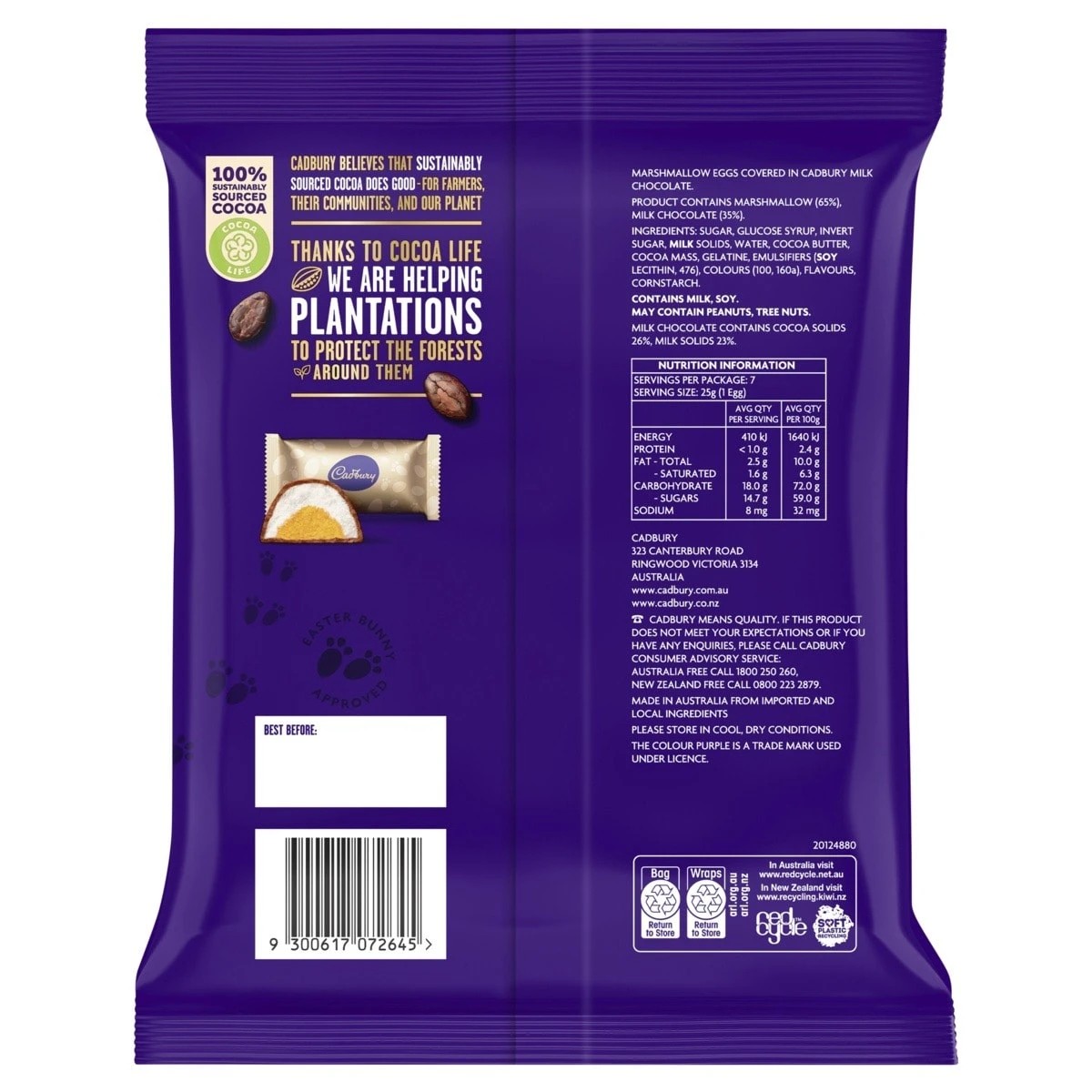 2 Cadbury Marshmallow Eggs 175g, 2 of 2