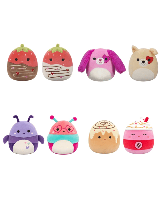 19cm 2 Pack Squishmallows Love BFF's Plush Toy - Assorted