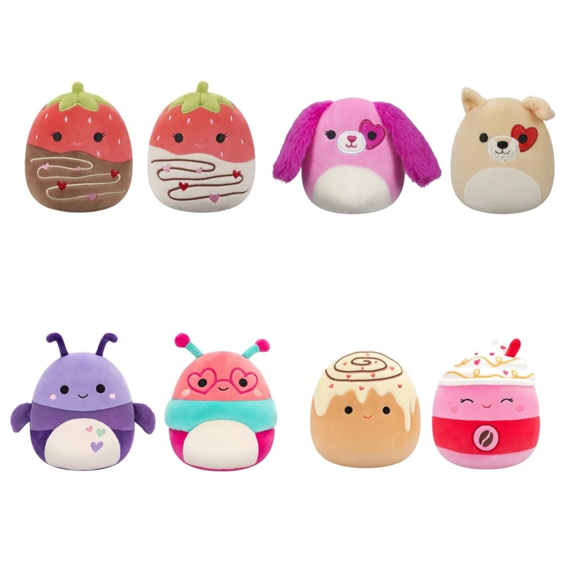 1 19cm 2 Pack Squishmallows Love BFF's Plush Toy - Assorted, 1 of 5