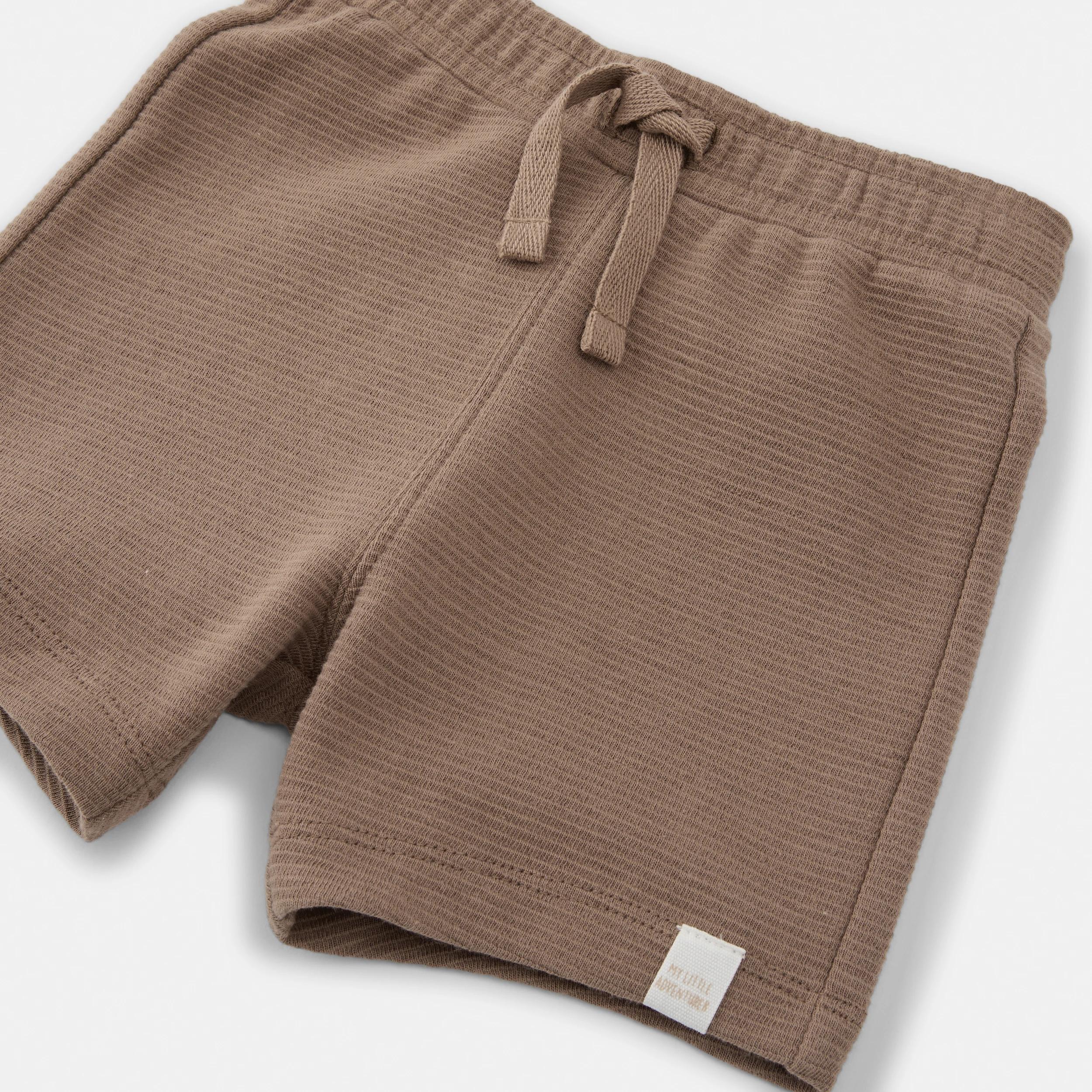 6 2 Pack Ottoman Shorts BROWN GREY, 6 of 6