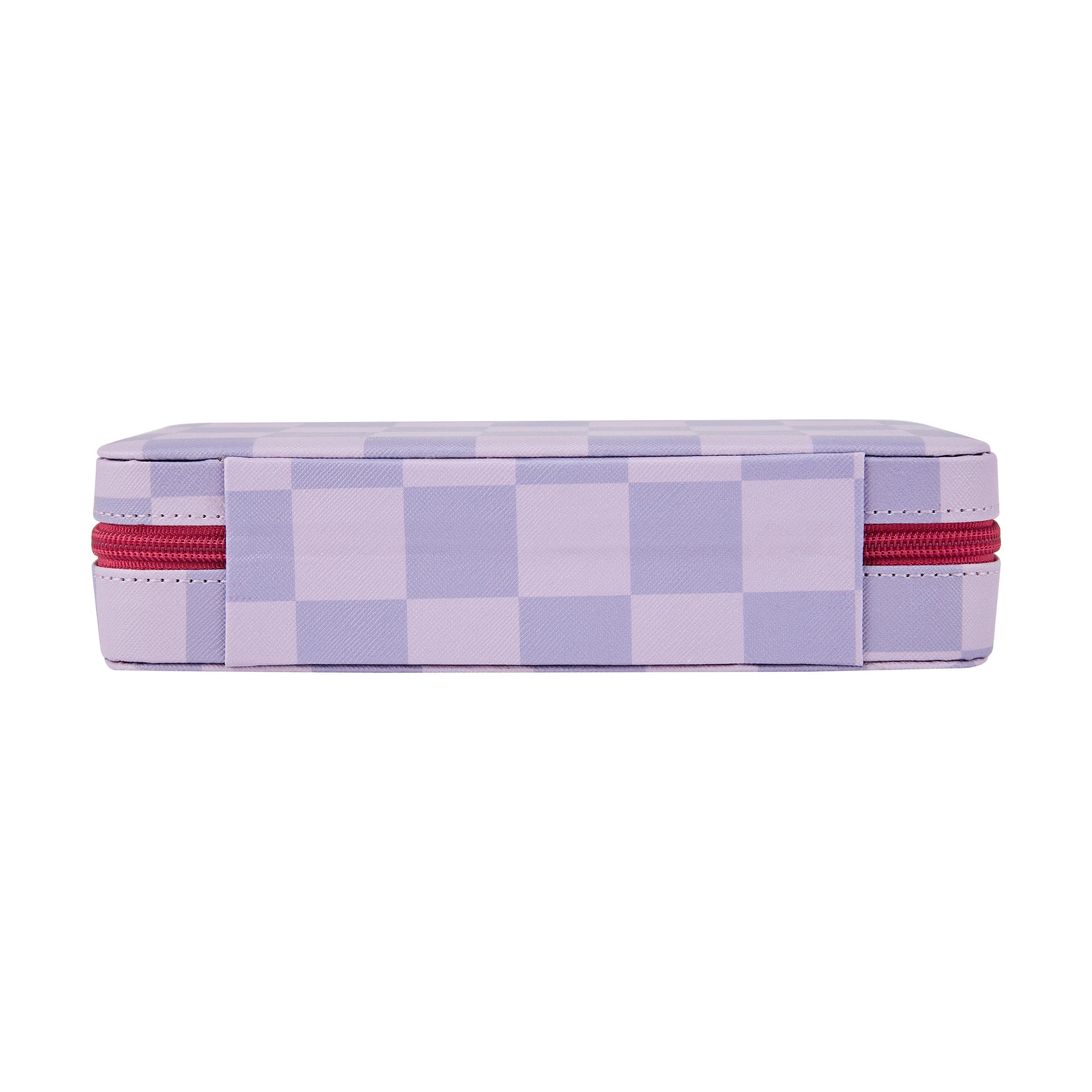 3 Lilac Check Jewellery Case, 3 of 6