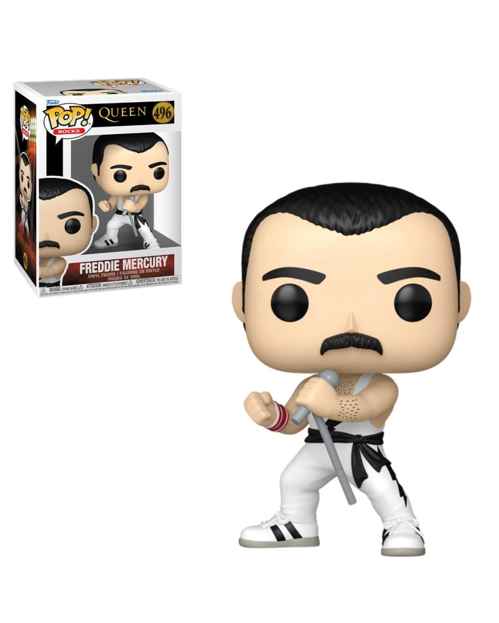 1 Queen Freddie Mercury - White Singlet -  Funko POP! Vinyl, 1 of 3