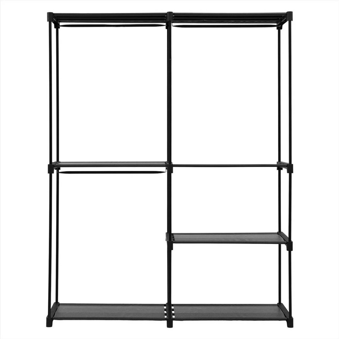 2 Artiss Wardrobe Clothes Rack Closet 181cm - Black, 2 of 6