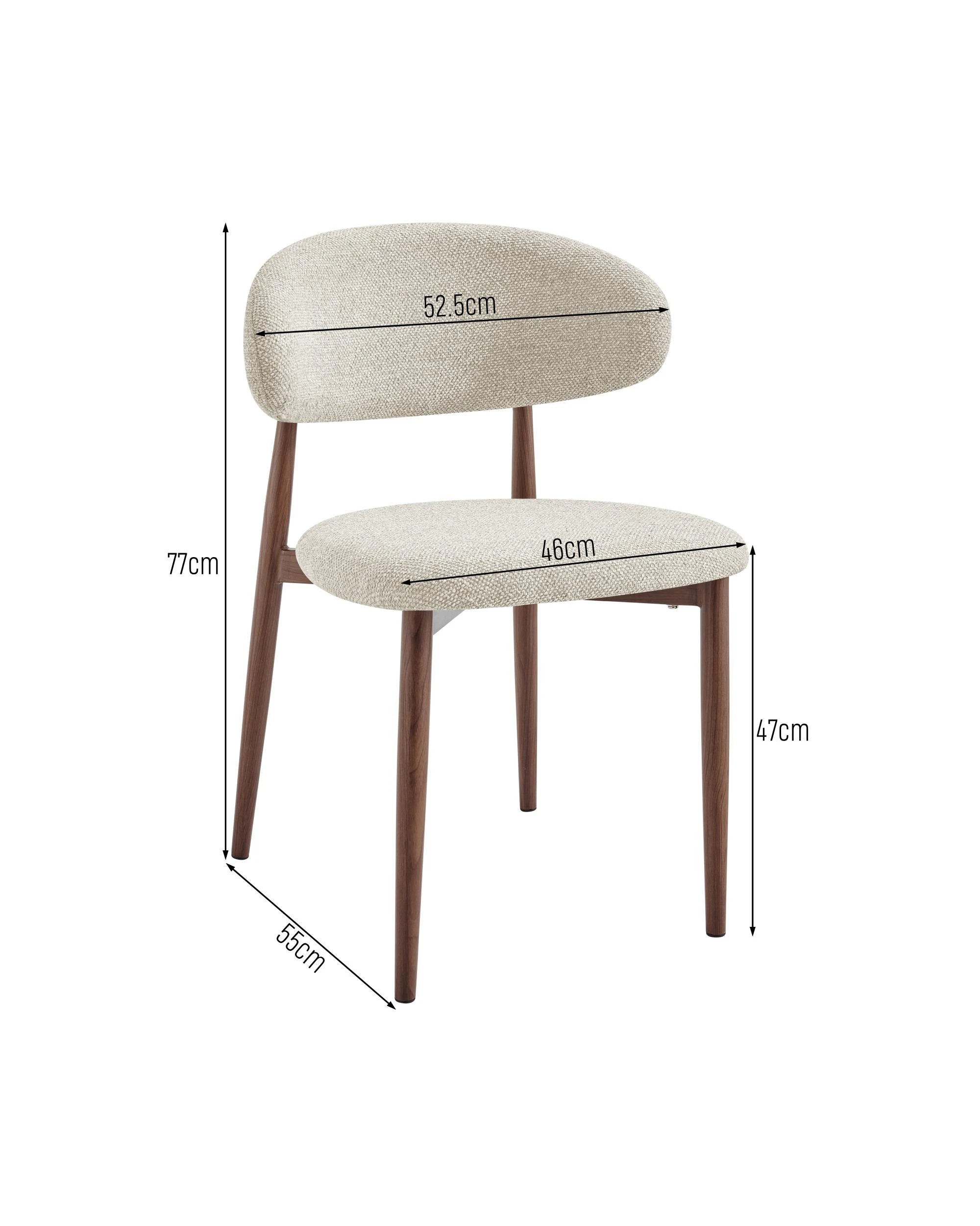 10 Kodu Dining Chairs Pair (Set of 2) - Beige, 10 of 10