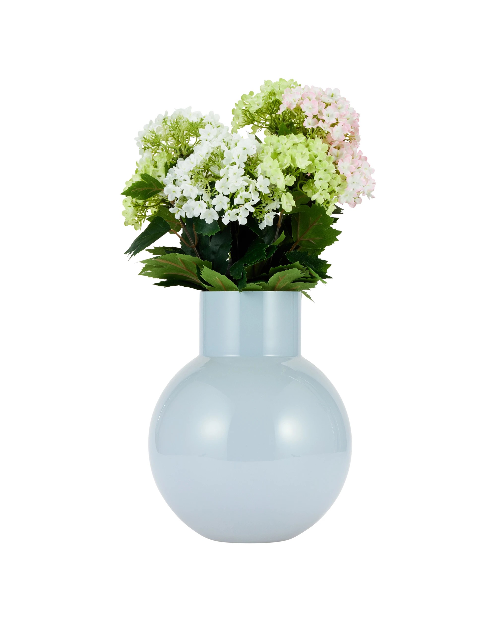 2 Blue Tiered Rounded Glass Vase, 2 of 5