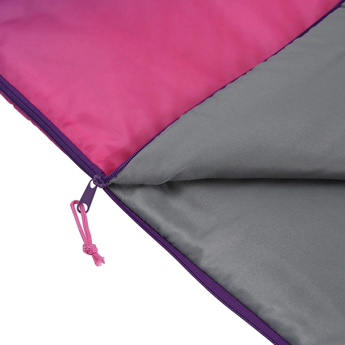 3 Kids Hooded Sleeping Bag Pink, 3 of 6