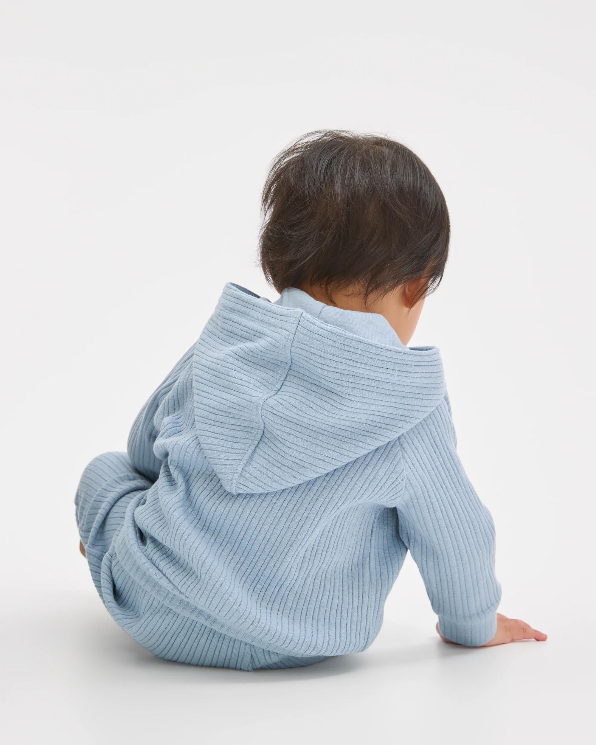 2 Target Baby Baby Ribbed Hoodie and Pants Set BLUE, 2 of 6