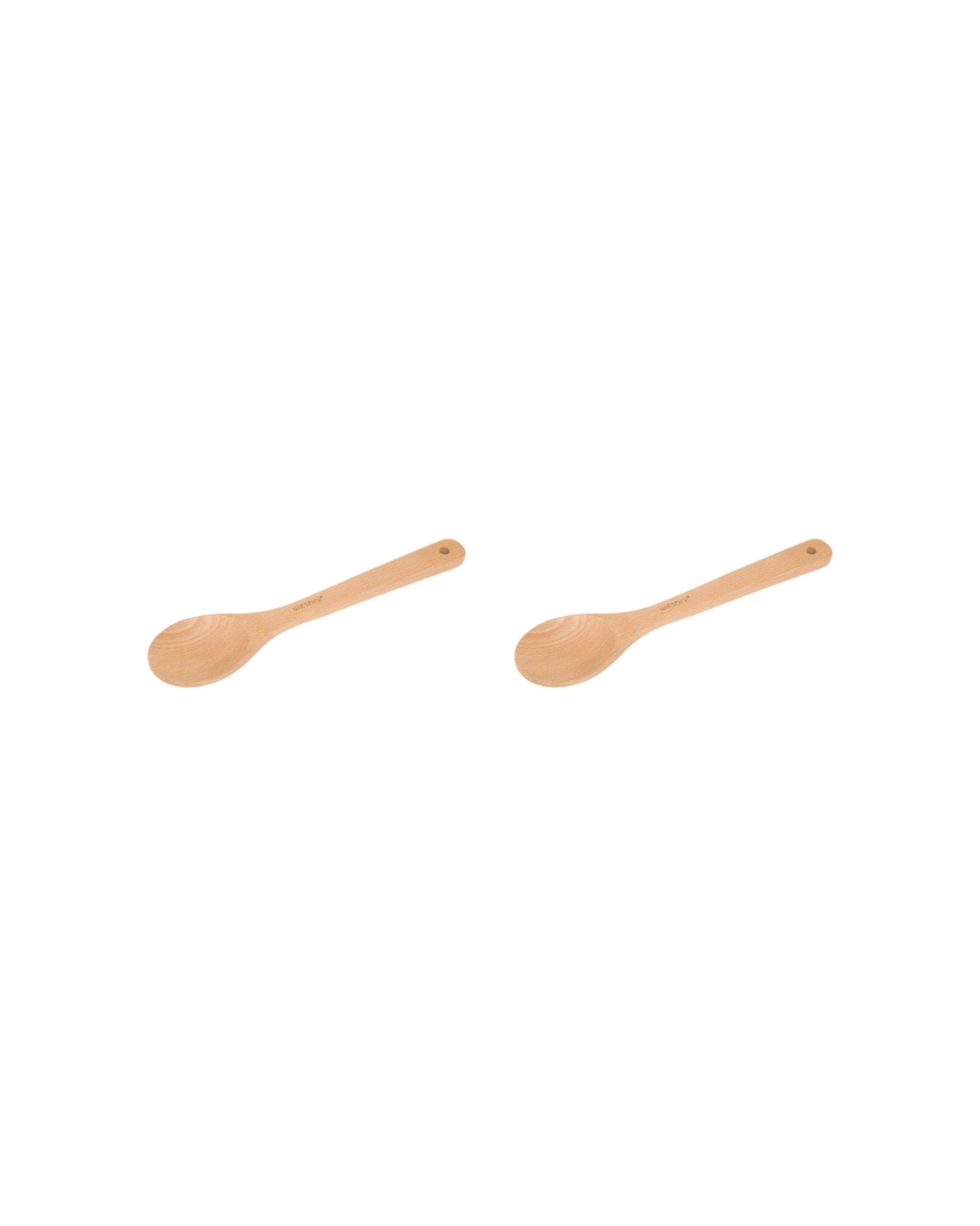 1 Wiltshire 2PK Beechwood Solid Spoon Stirrer Utensil - Natural, 1 of 3