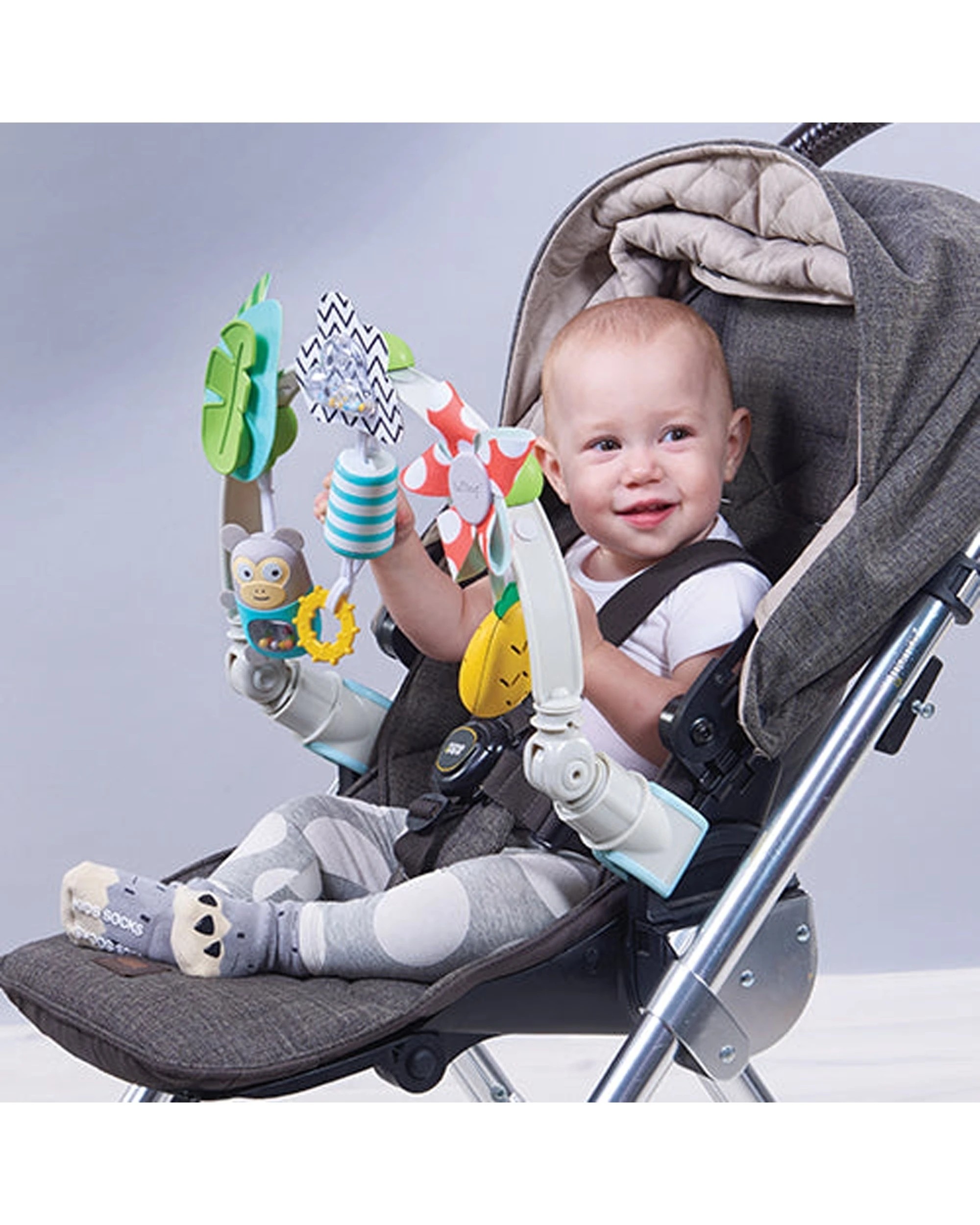 4 Taf Toys Tropical Orchestra Arch Pram Flexible With Instrumental Toys - Multi, 4 of 4
