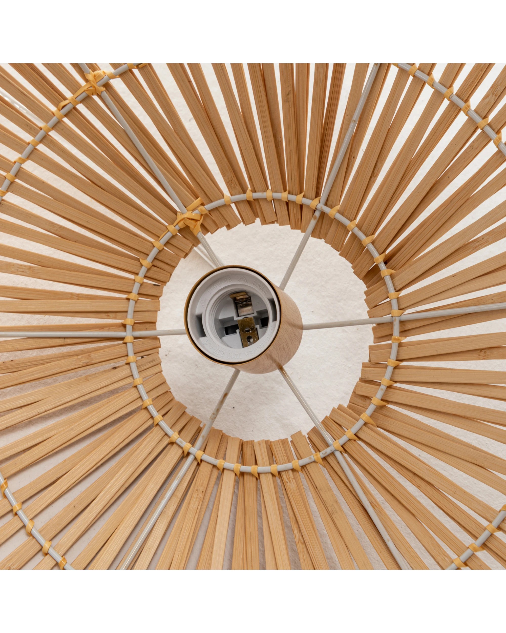 4 BR Home Solara Sphere Hand-Woven Bamboo Cage Pendant Lamp Light, 4 of 6