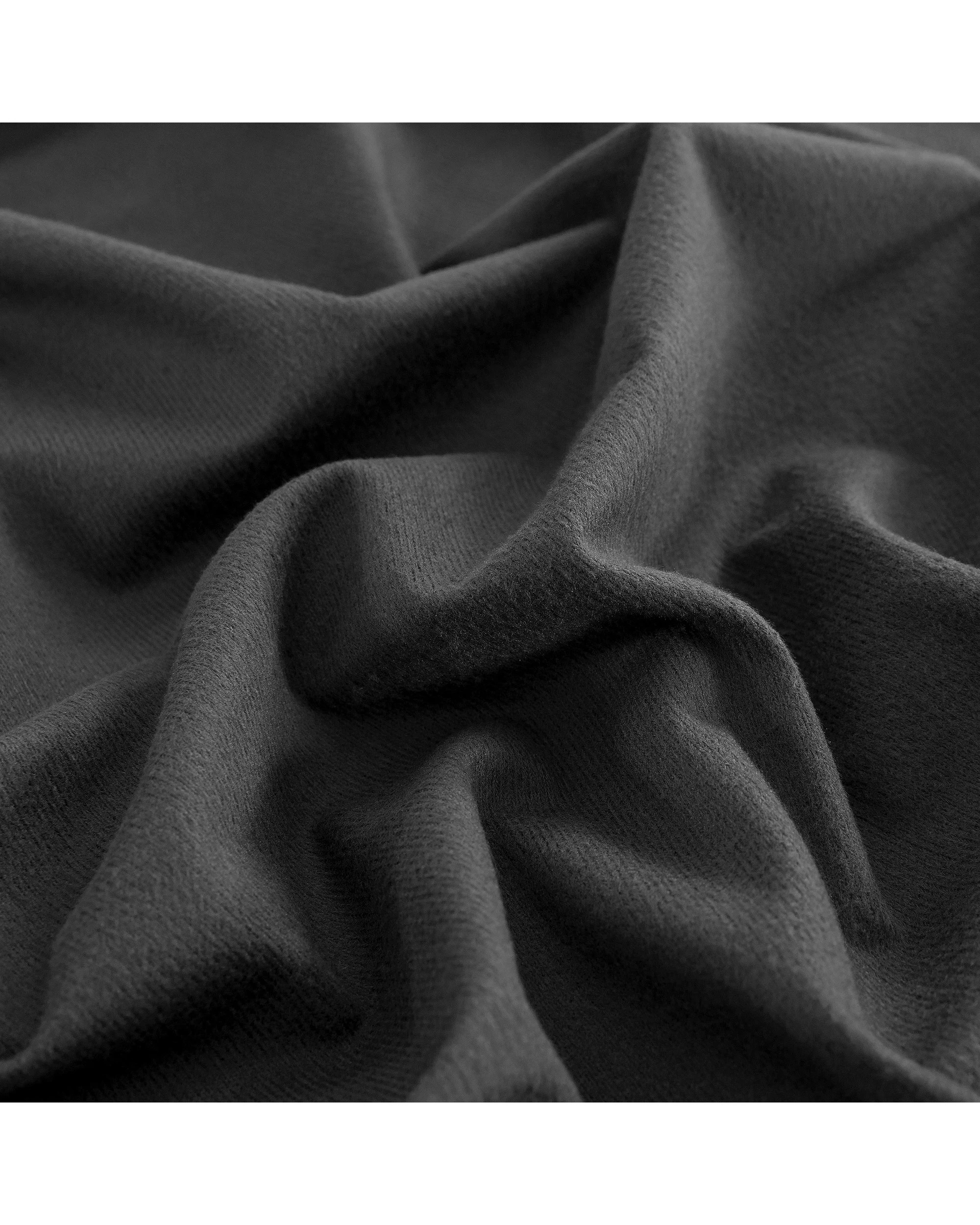 6 Dreamaker Micro Flannel Sheet Set - Single Bed - Charcoal, 6 of 9