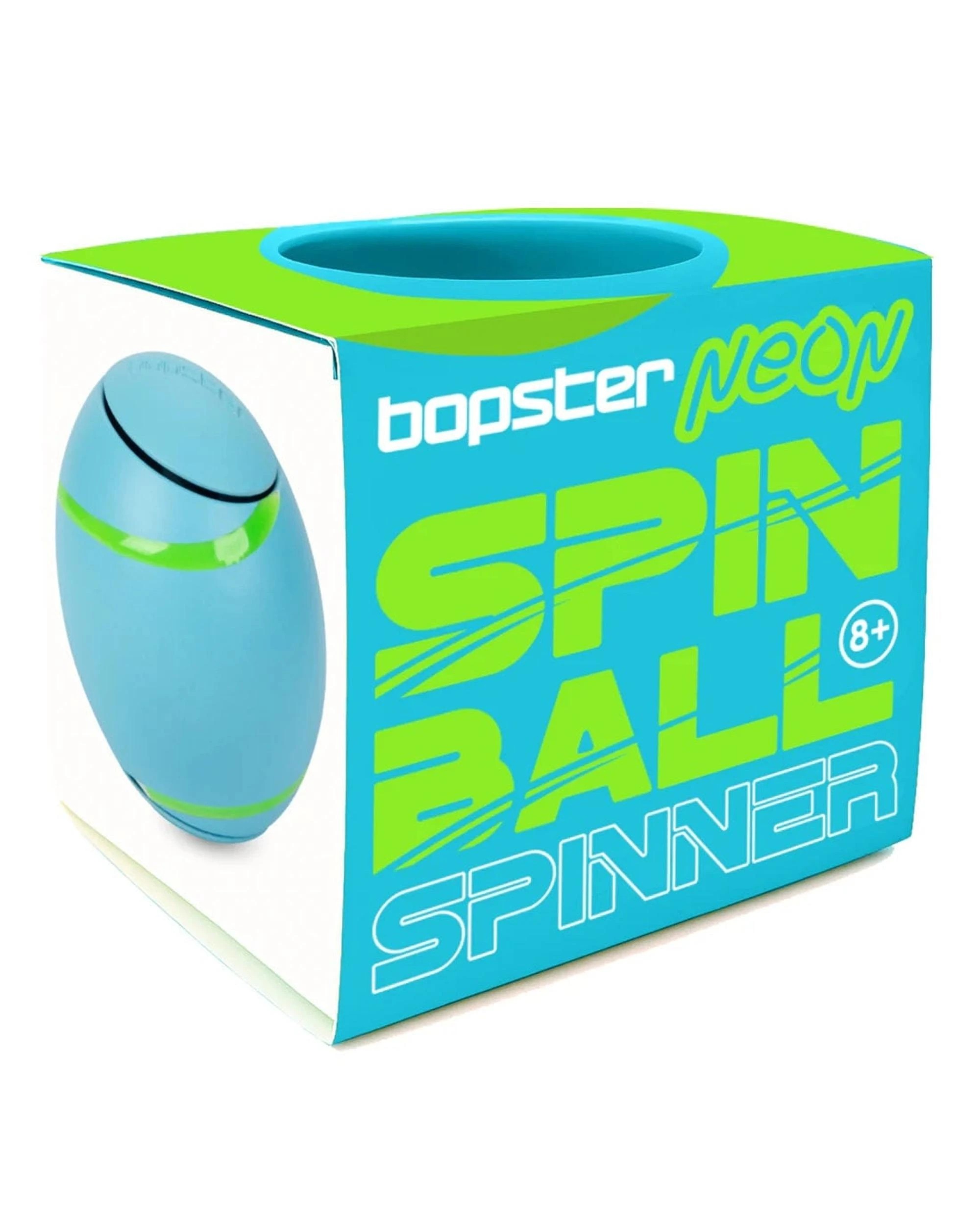 1 Bopster Neon Spin Ball Spinner - Neon Blue - Blue, 1 of 2