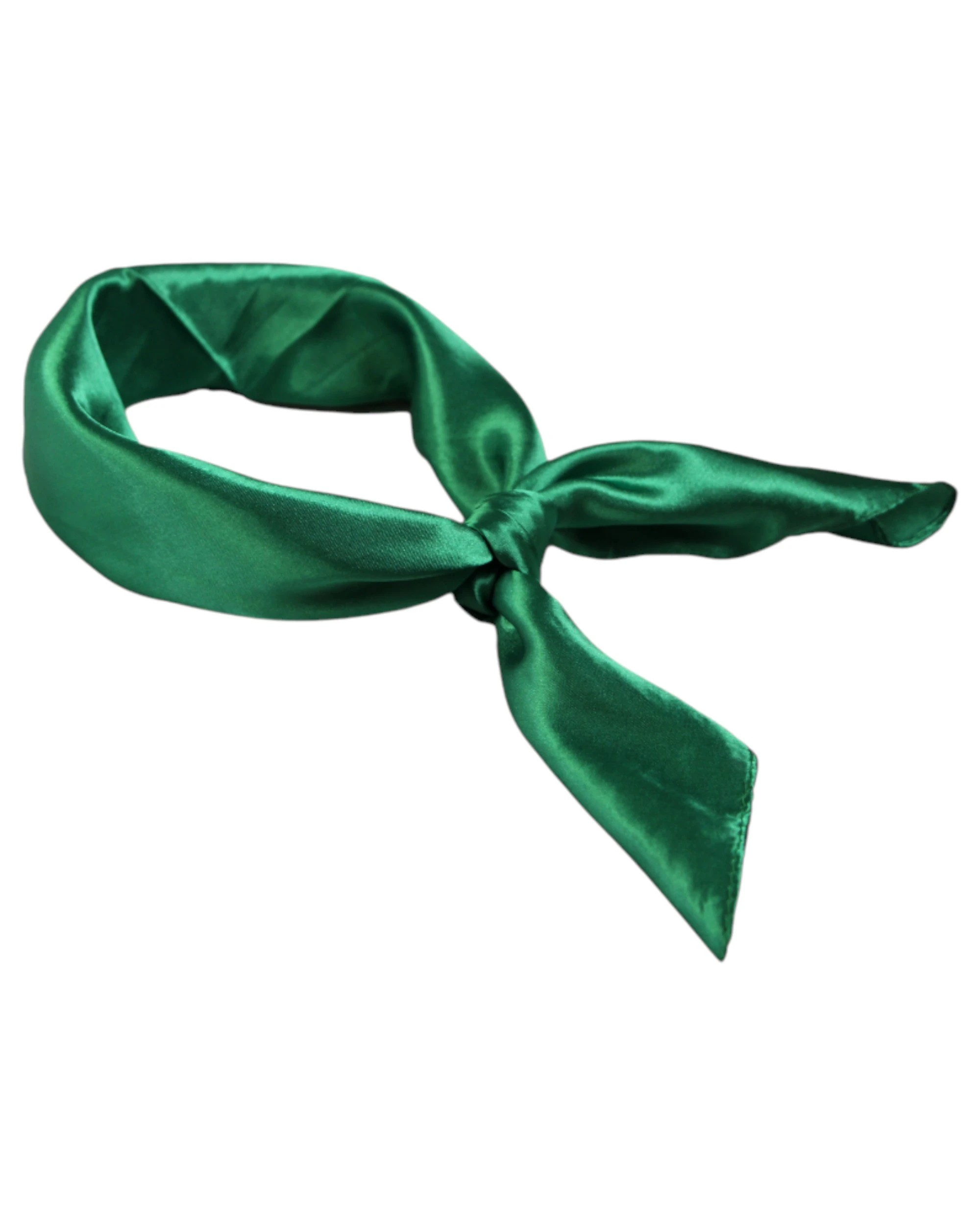 1 Zasel Womens Silk Feel Plain Soft Neck Scarf - Green, 1 of 1