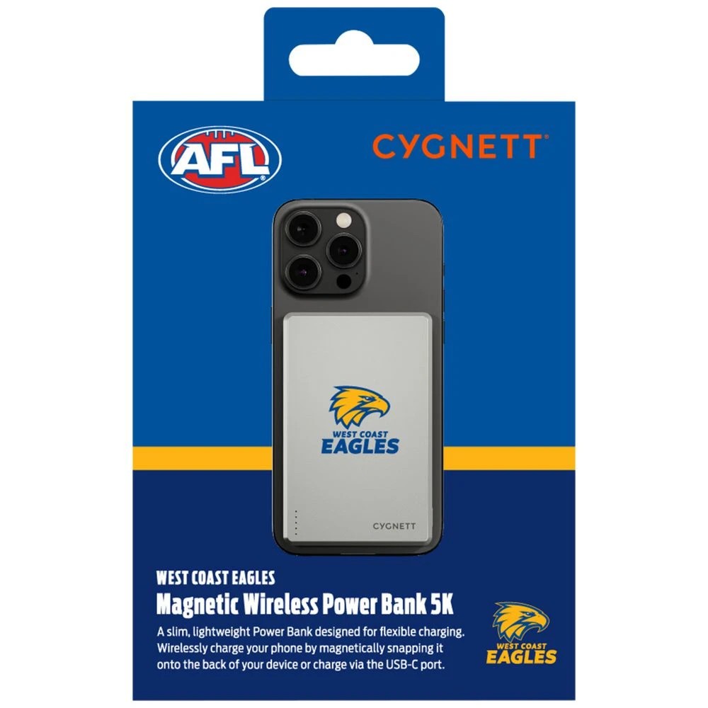 6 Cygnett 5000mAh Magslim Powerbank West Coast Eagles, 6 of 6