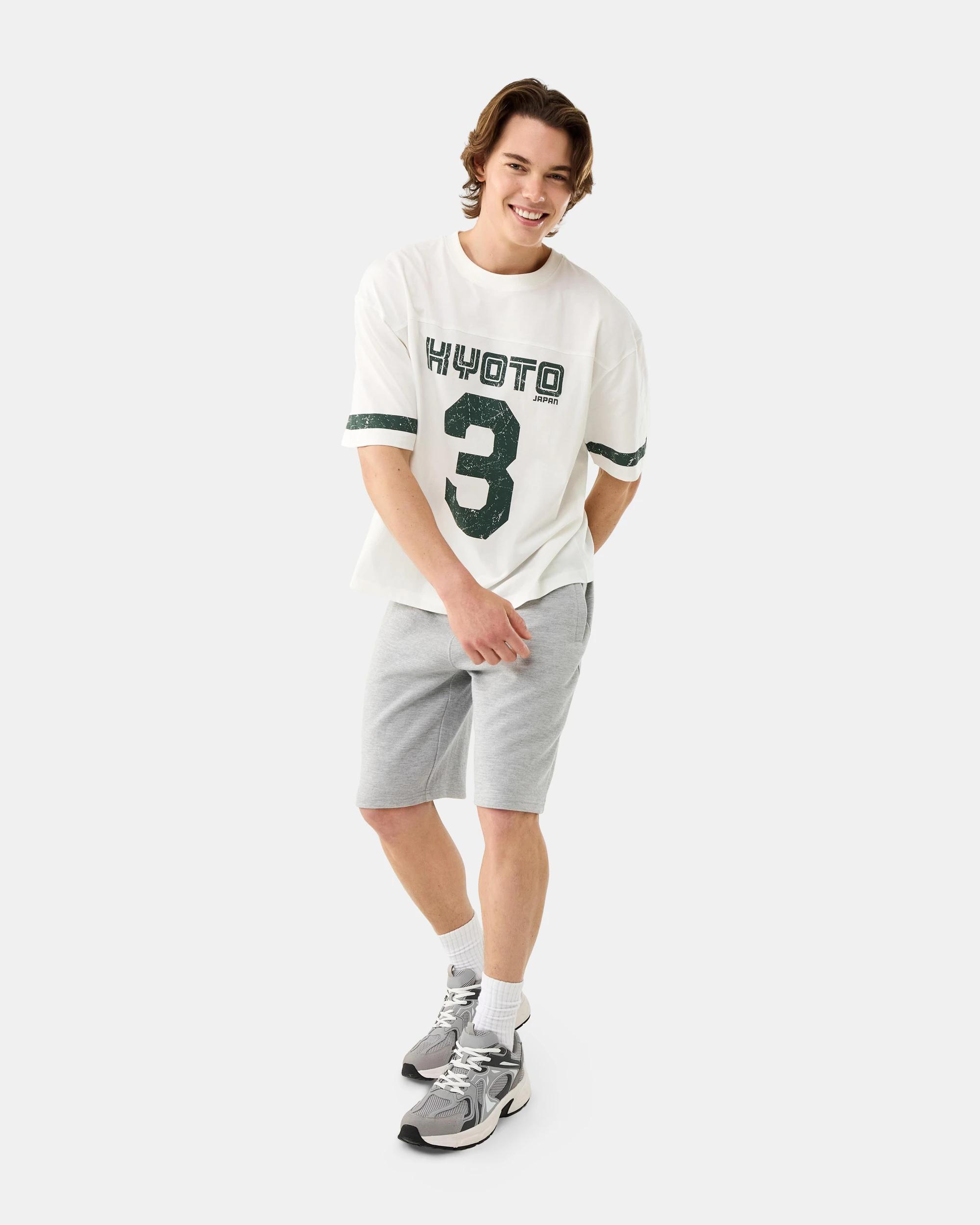 9 Boxy Panel Print T-shirt Wht Kyoto, 9 of 9