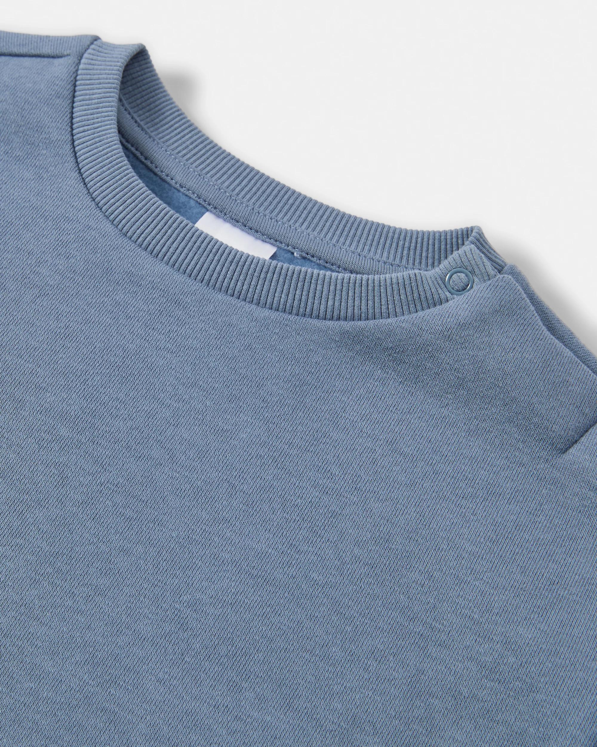 6 2 Pack Drop Shoulder Sweatshirt Blu Strp, 6 of 6