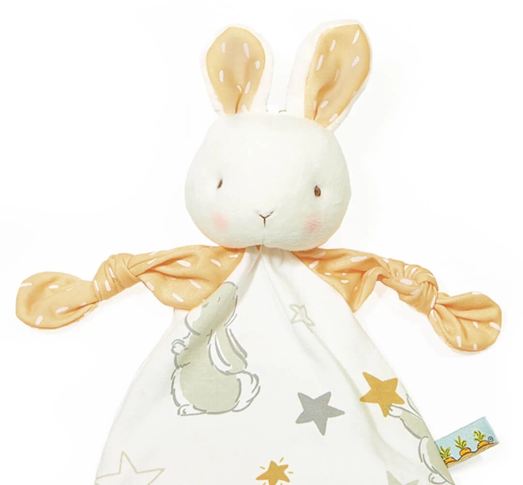 2 Bunnies by the Bay - Little Star Bunny Knotty Friend - Teether - Nursery - Orange, 2 of 4