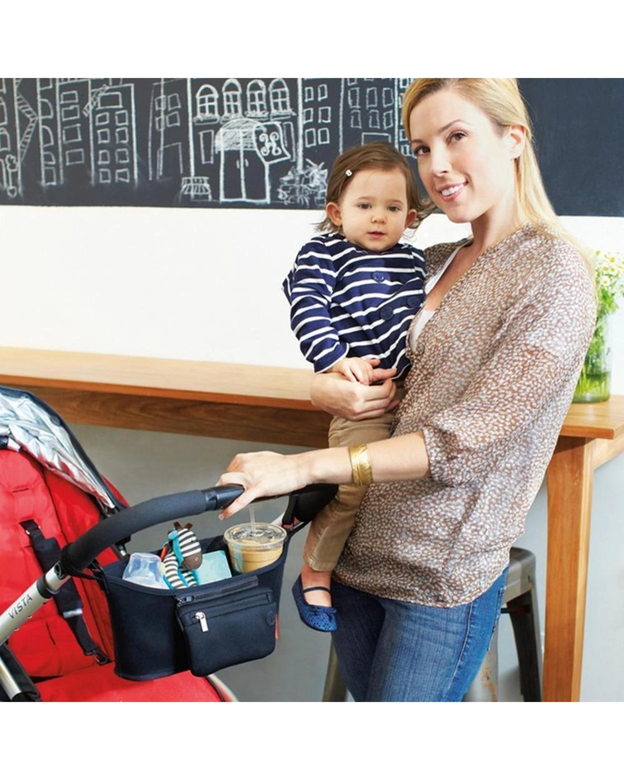 5 Skip Hop Grab & Go Pram  Stroller Organiser  Black, 5 of 6