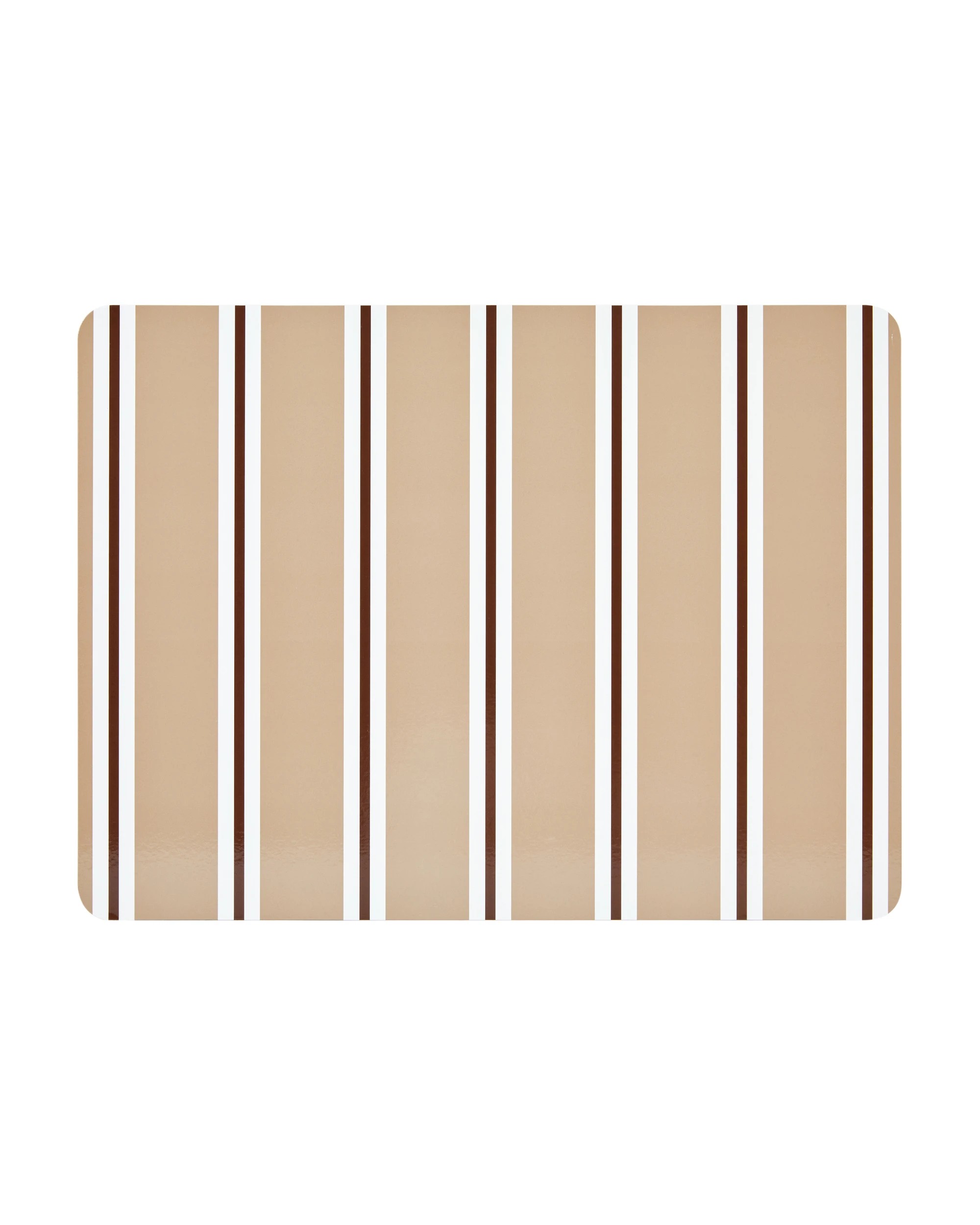 1 Stripe Corkback Placemat - Mocha, 1 of 3