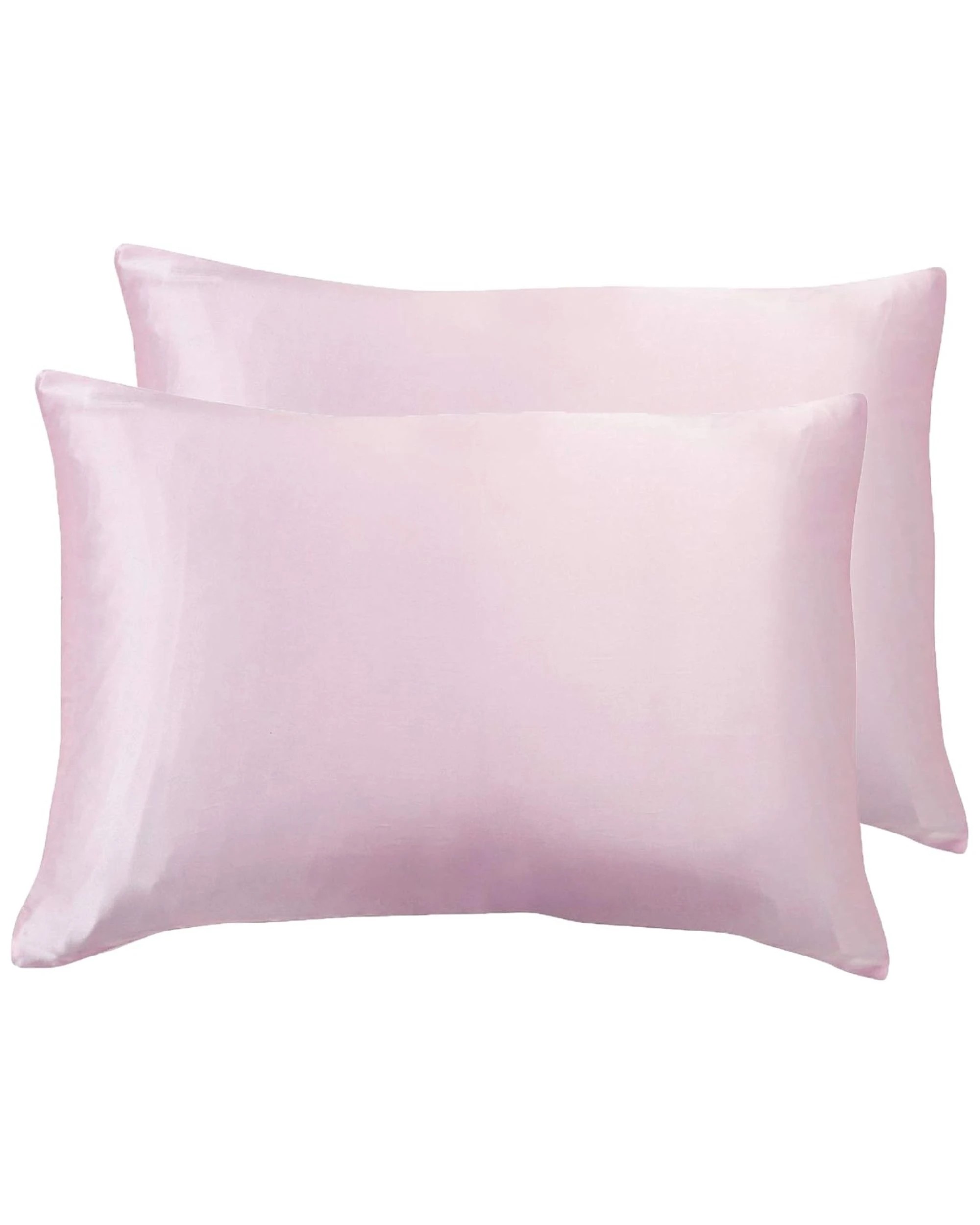 1 Gioia Casa 2-Pack Mulberry Silk Pillowcases Soft Hypoallergenic - Pink, 1 of 5
