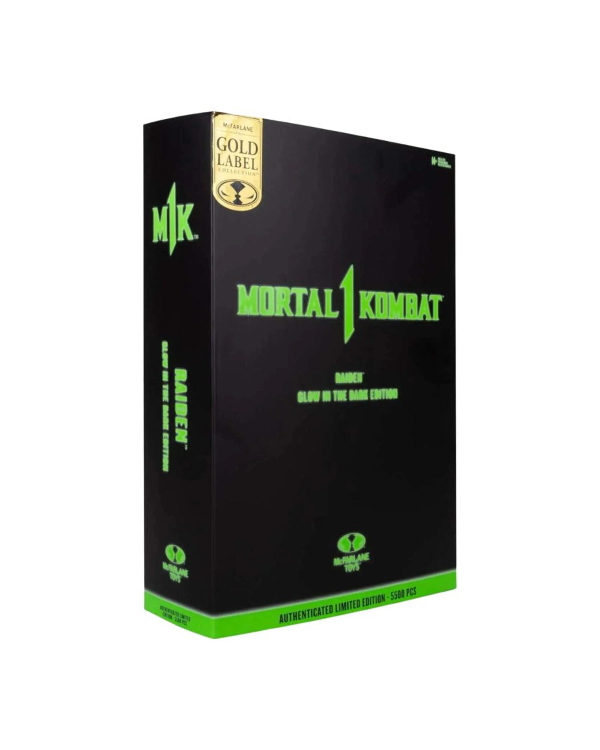 6 Mortal Kombat Raiden Glow in the Dark Edition Gold Label 7 inch Action Figure, 6 of 6