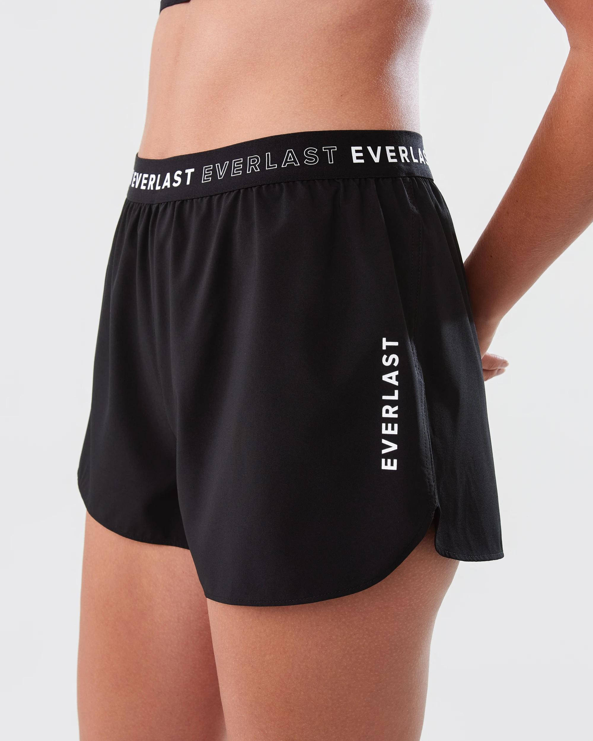 2 Everlast Womens Woven Shorts EVERLAST BLACK, 2 of 7