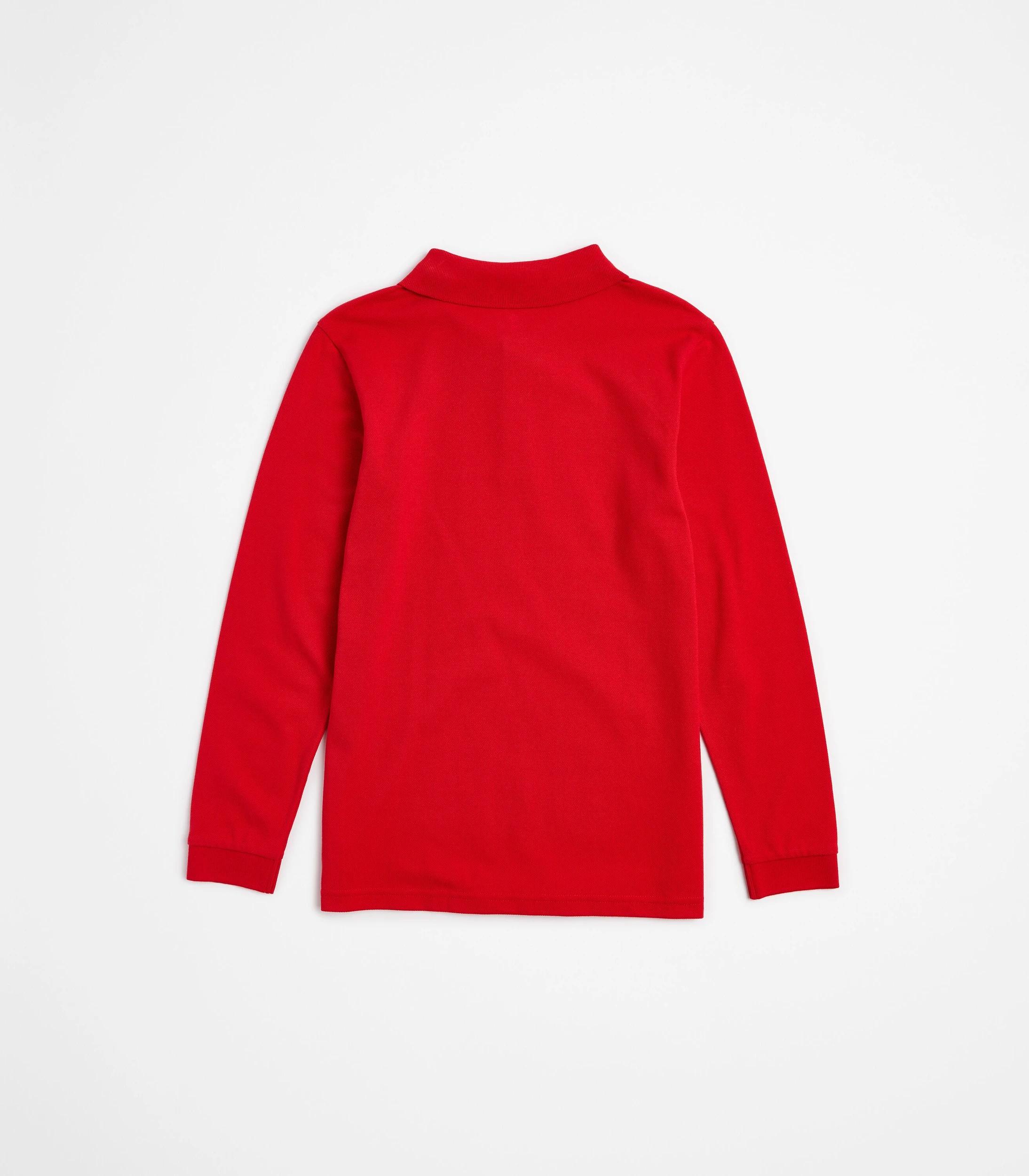 3 Target Kids Australian Cotton 2 Pack School Long Sleeve Polo Top RED, 3 of 6