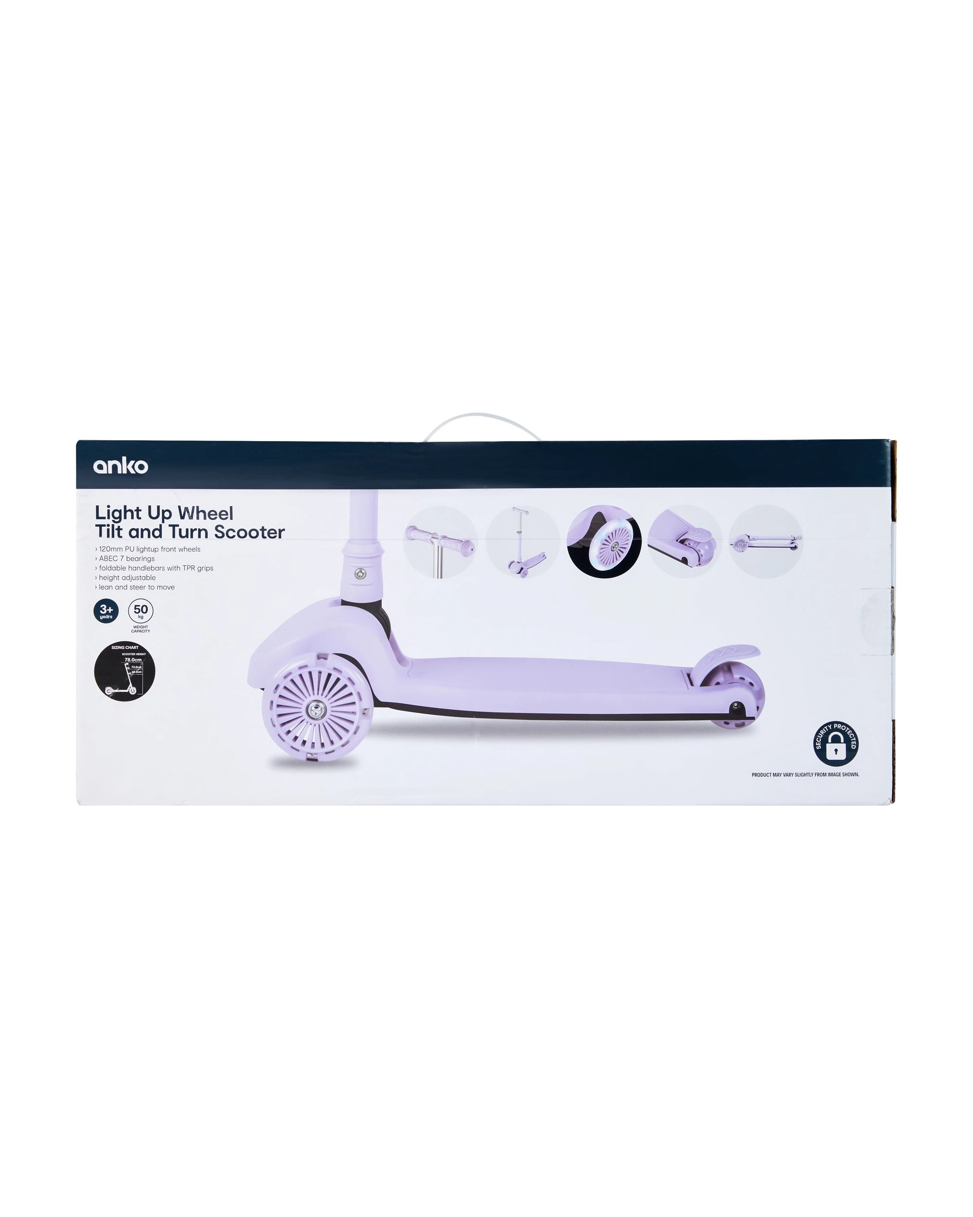 8 Light Up Wheel Tilt and Turn Scooter - Lilac, 8 of 8