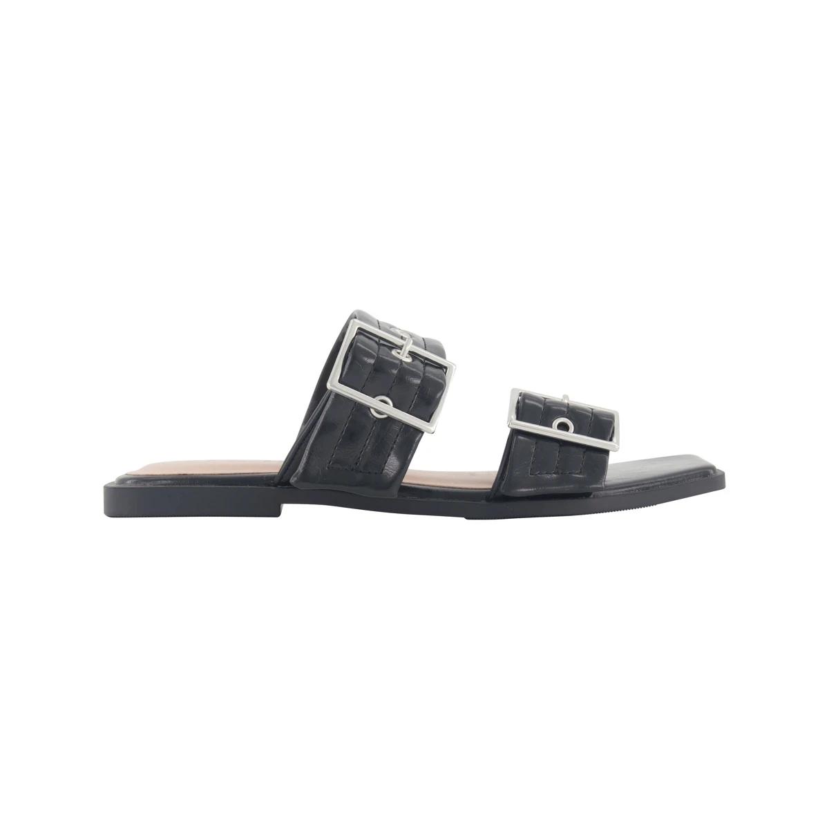 1 Double Buckle Slides BLACK, 1 of 3