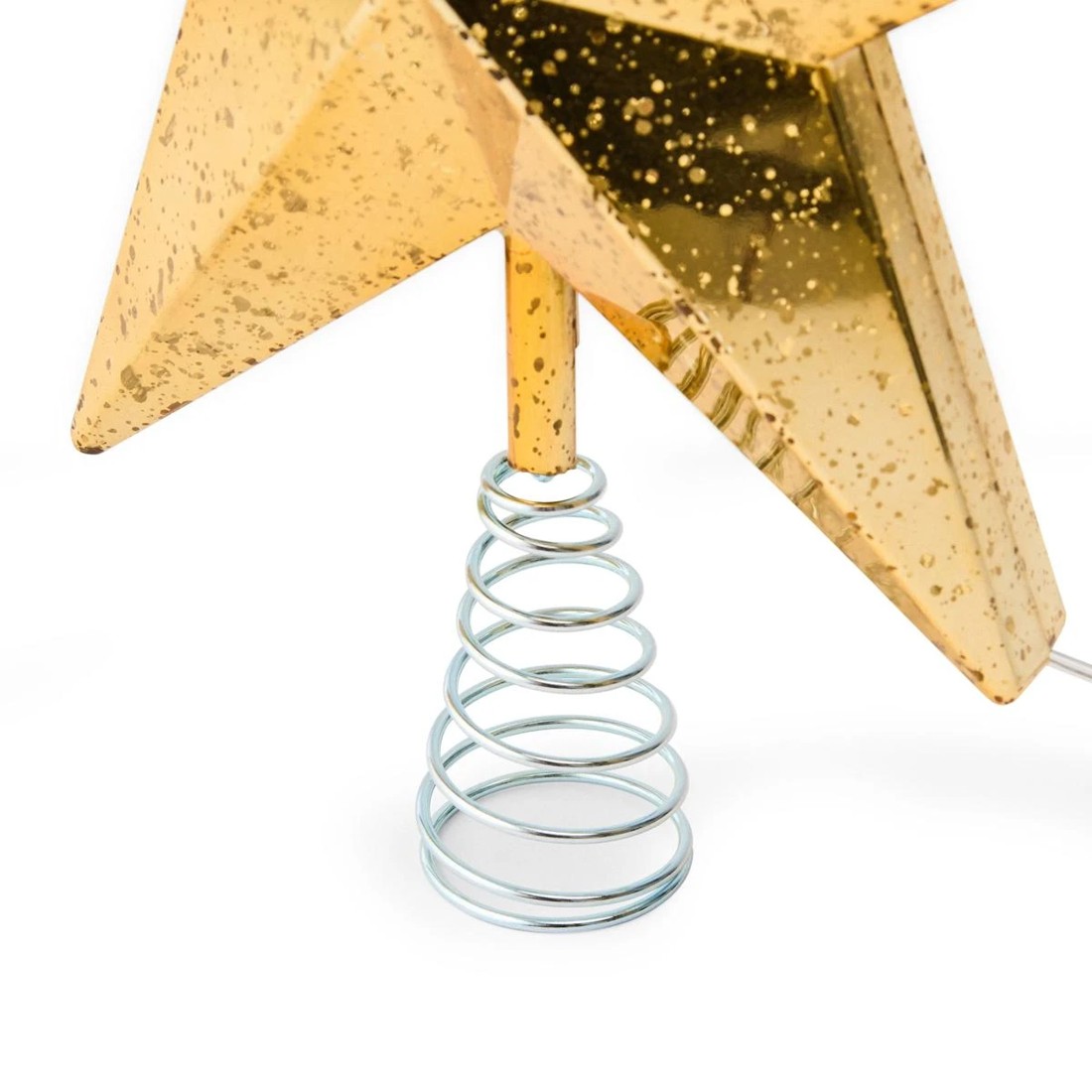 5 LED Light Up Faux Mercury Star Tree Topper - Assorted, 5 of 10