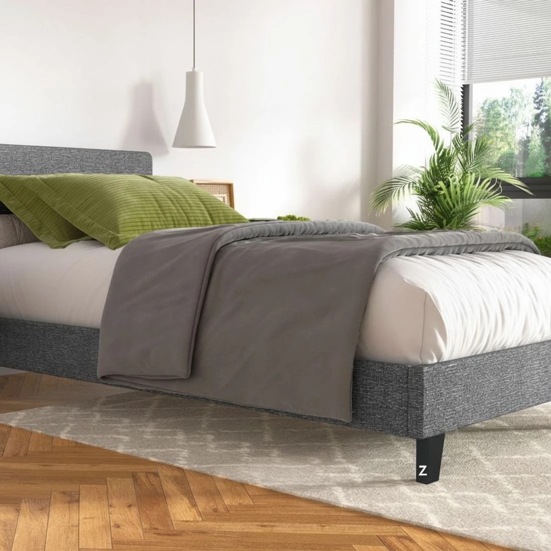 4 Artiss Bed Frame King Single Size  NEO - Grey, 4 of 5