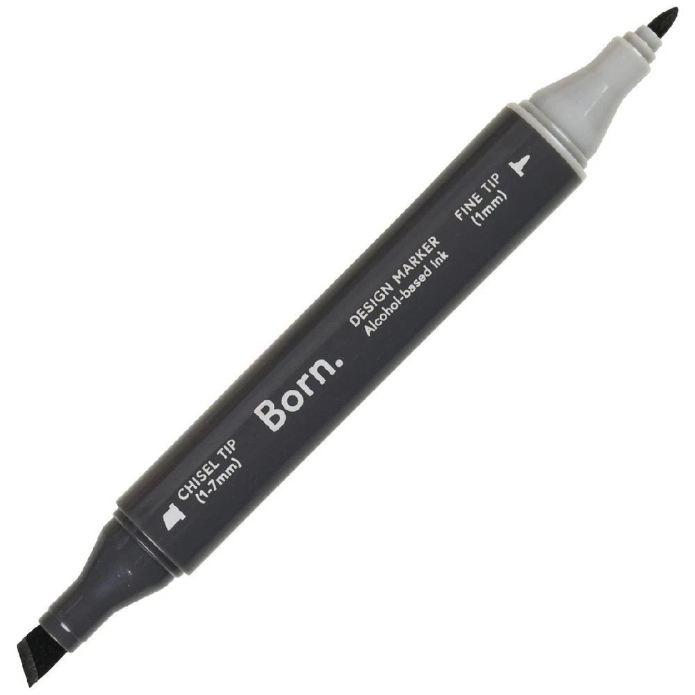 1 Born Dual-Tip Artist Marker Black 120, 1 of 4