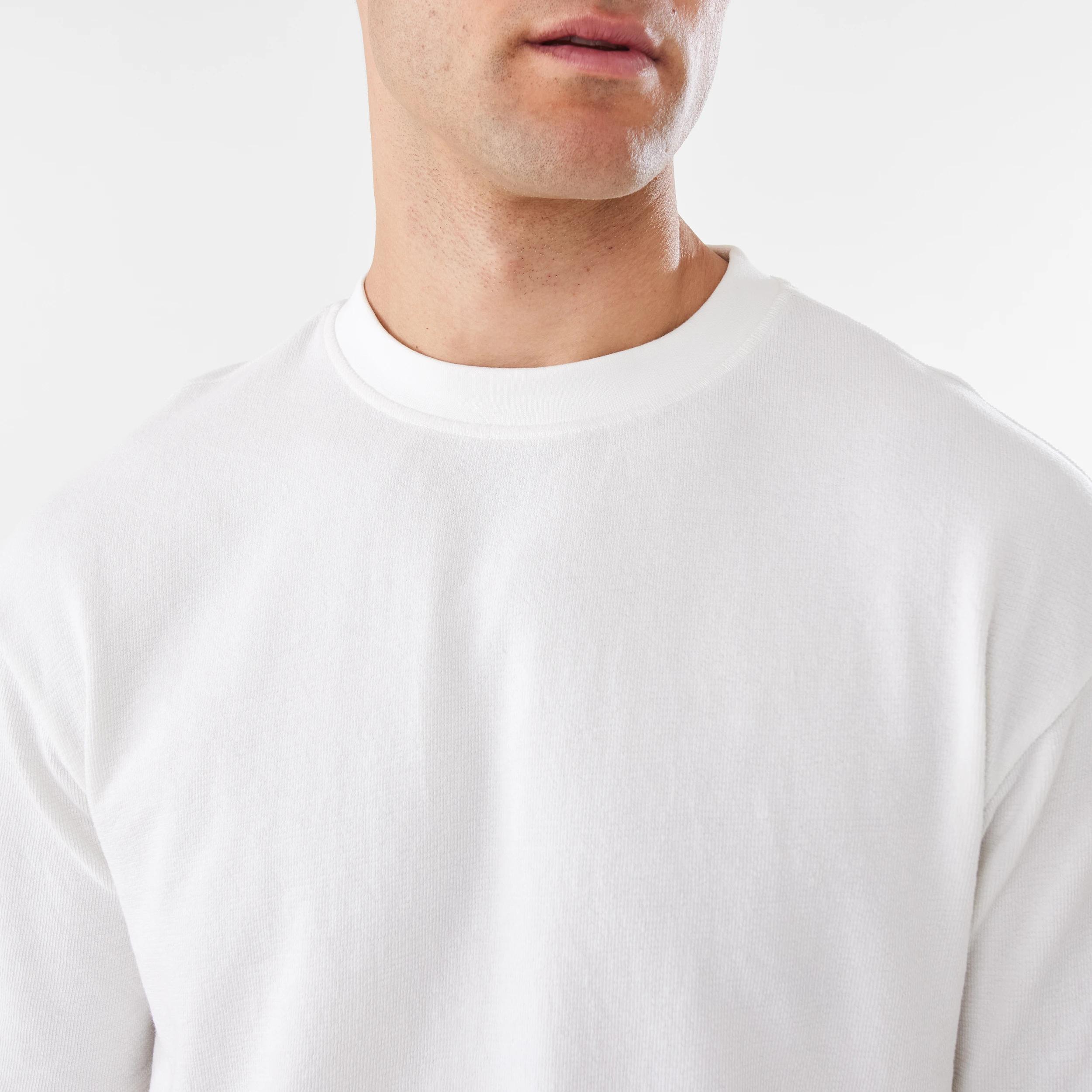 6 Oversized Textured T-shirt SNOW WHITE, 6 of 6
