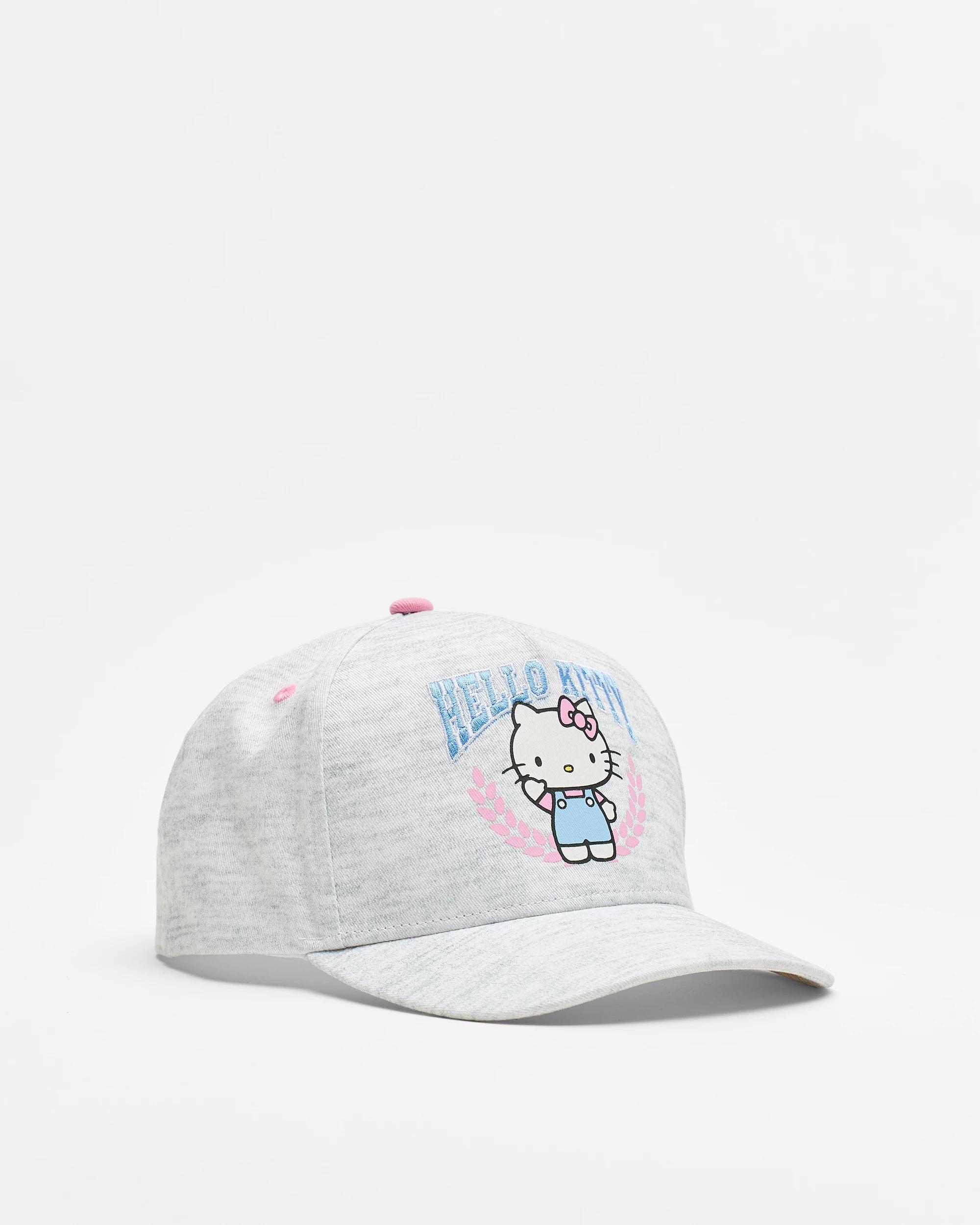 1 Kids Licensed Hello Kitty Cap GREY MARLE, 1 of 4