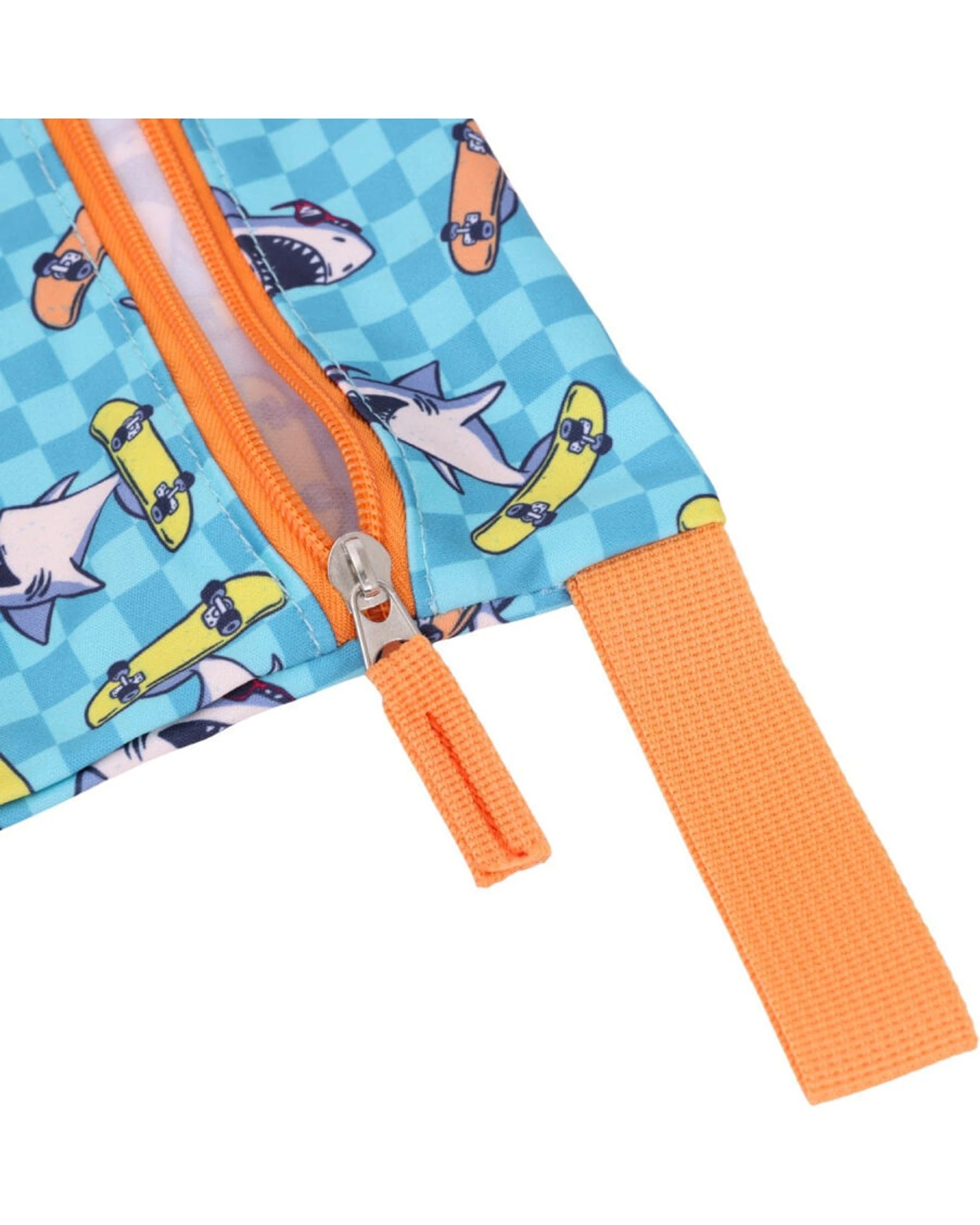 3 Splosh Out & About Shark Waterproof Kids/Children Wet Bag 40x30cm - Blue, 3 of 5