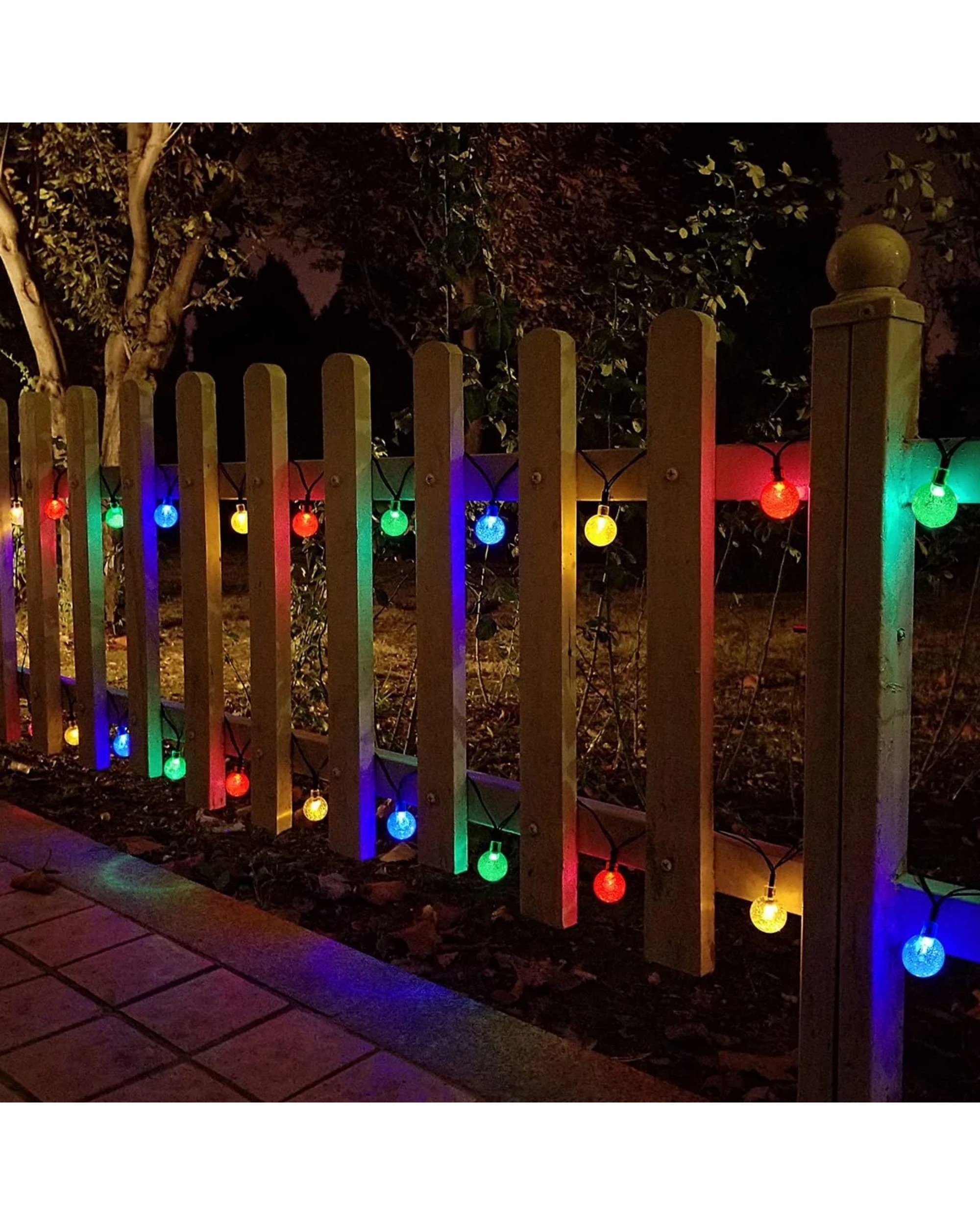 3 Advwin 12M 100 LED String Fairy Lights Solar Powered 8 Modes Christmas Outdoor/Indoor, 3 of 3