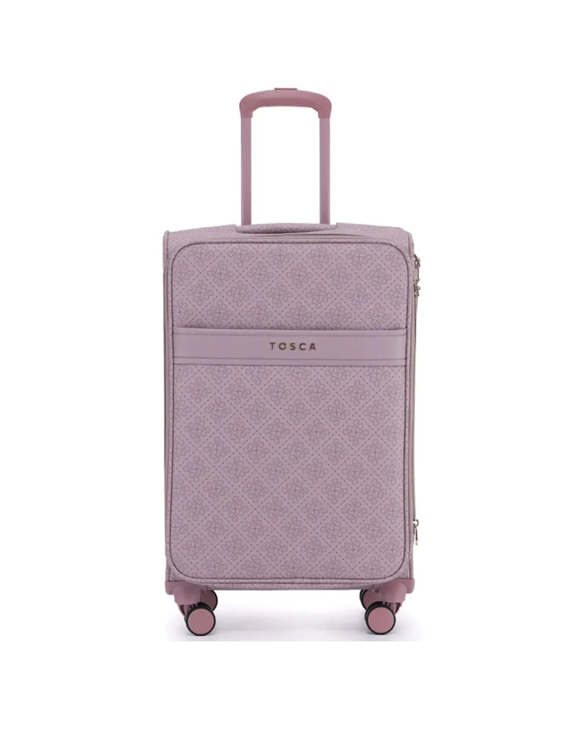 3 Tosca Willow 66 cm Medium Lightweight Expandable Suitcase Travel Luggage Misty Rose - Purple, 3 of 3
