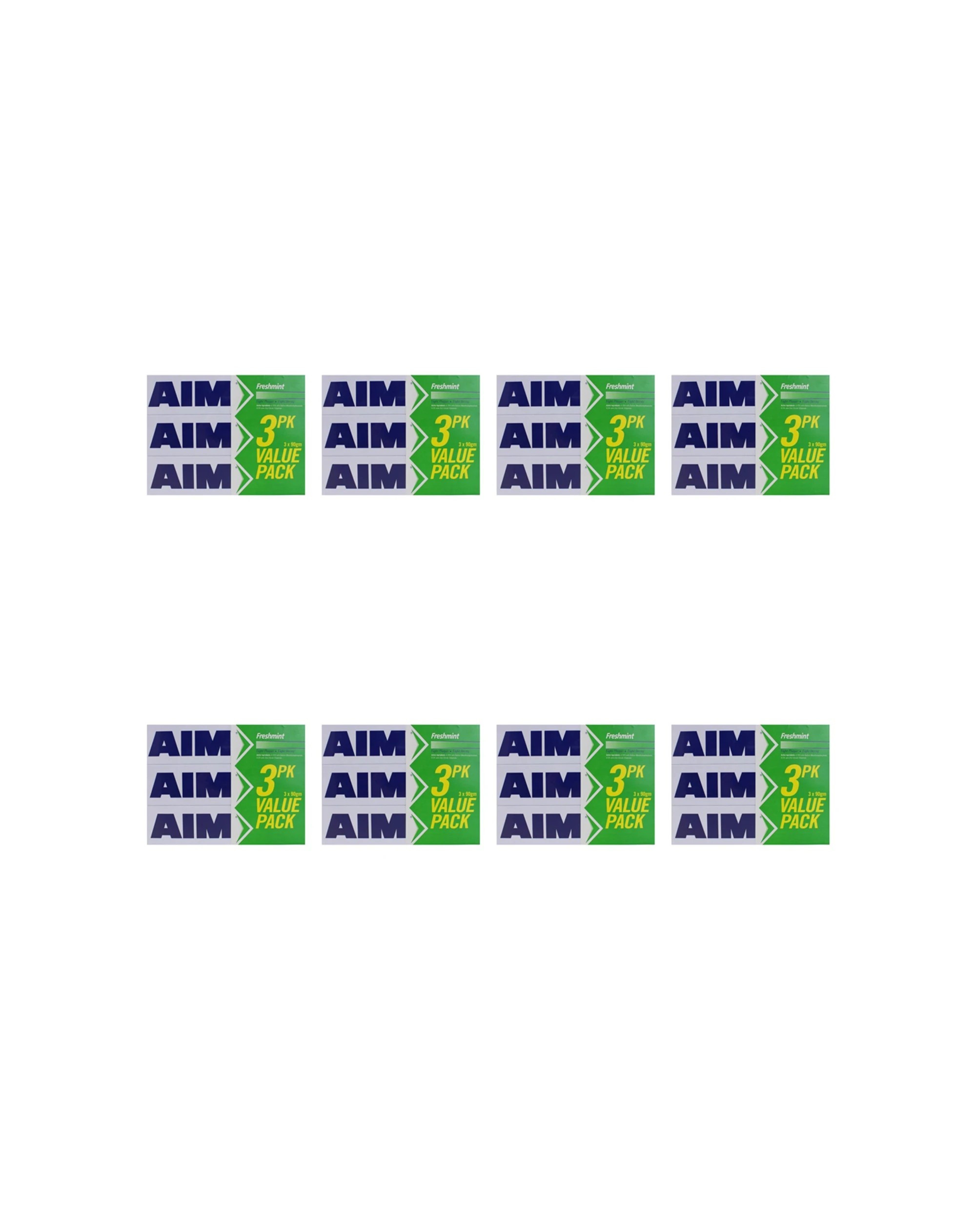 1 Aim 24pc Fluoride Toothpaste Tube Freshmint Dental Oral Care 90g - Multi, 1 of 3