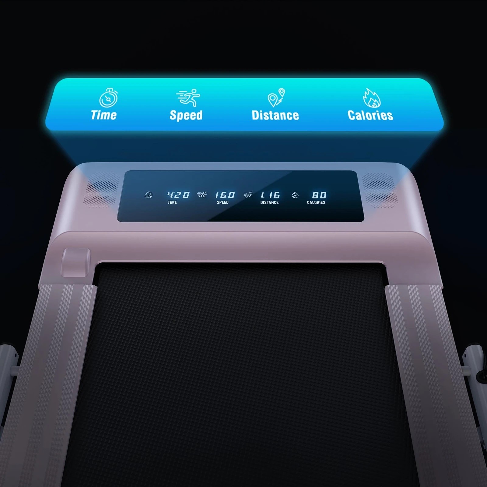 5 Black Lord Treadmill 2 IN 1 Electric Walking Pad Hydraulic Foldable 40cm Belt - Pink, 5 of 10