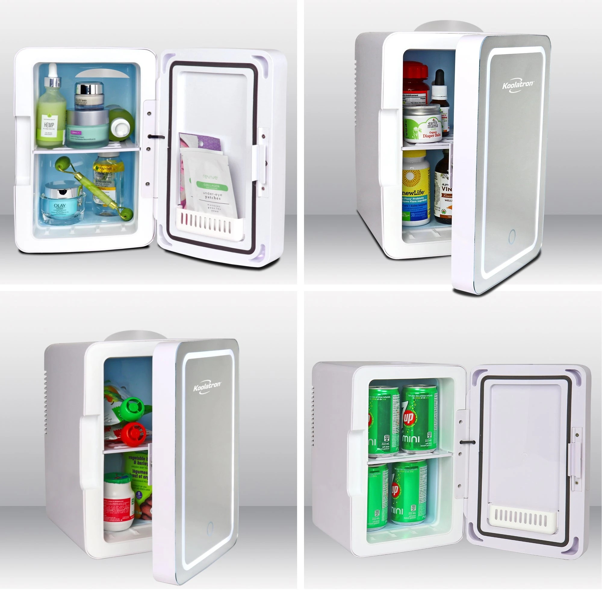 6 Koolatron 6L Cosmetics Fridge with LED Mirror - White, 6 of 6