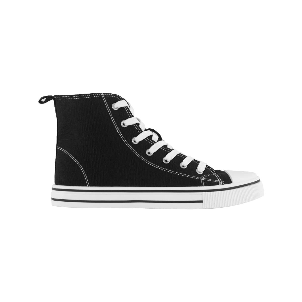 1 Canvas High Top Sneakers Blk Wht, 1 of 5