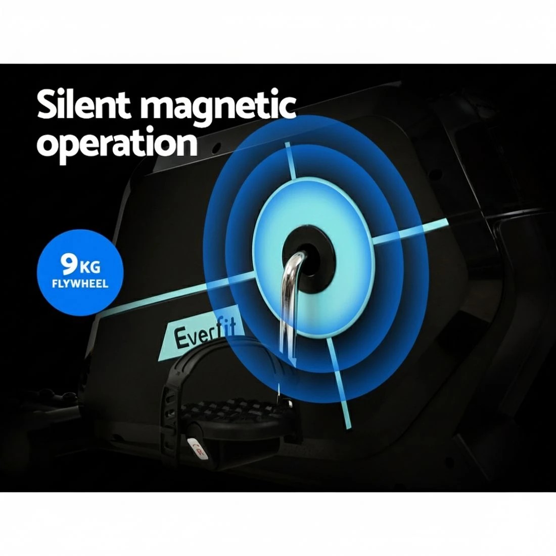 4 Everfit Exercise Bike Magnetic Recumbent Indoor Cycling Home Gym Cardio - Black, 4 of 6