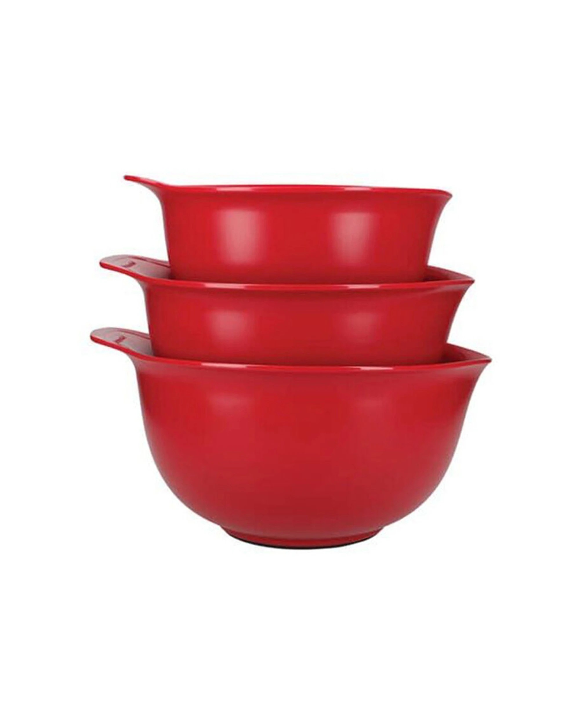 1 KitchenAid 3pc Non-Slip Cooking Utensil Mixing Bowls Set - Red, 1 of 5