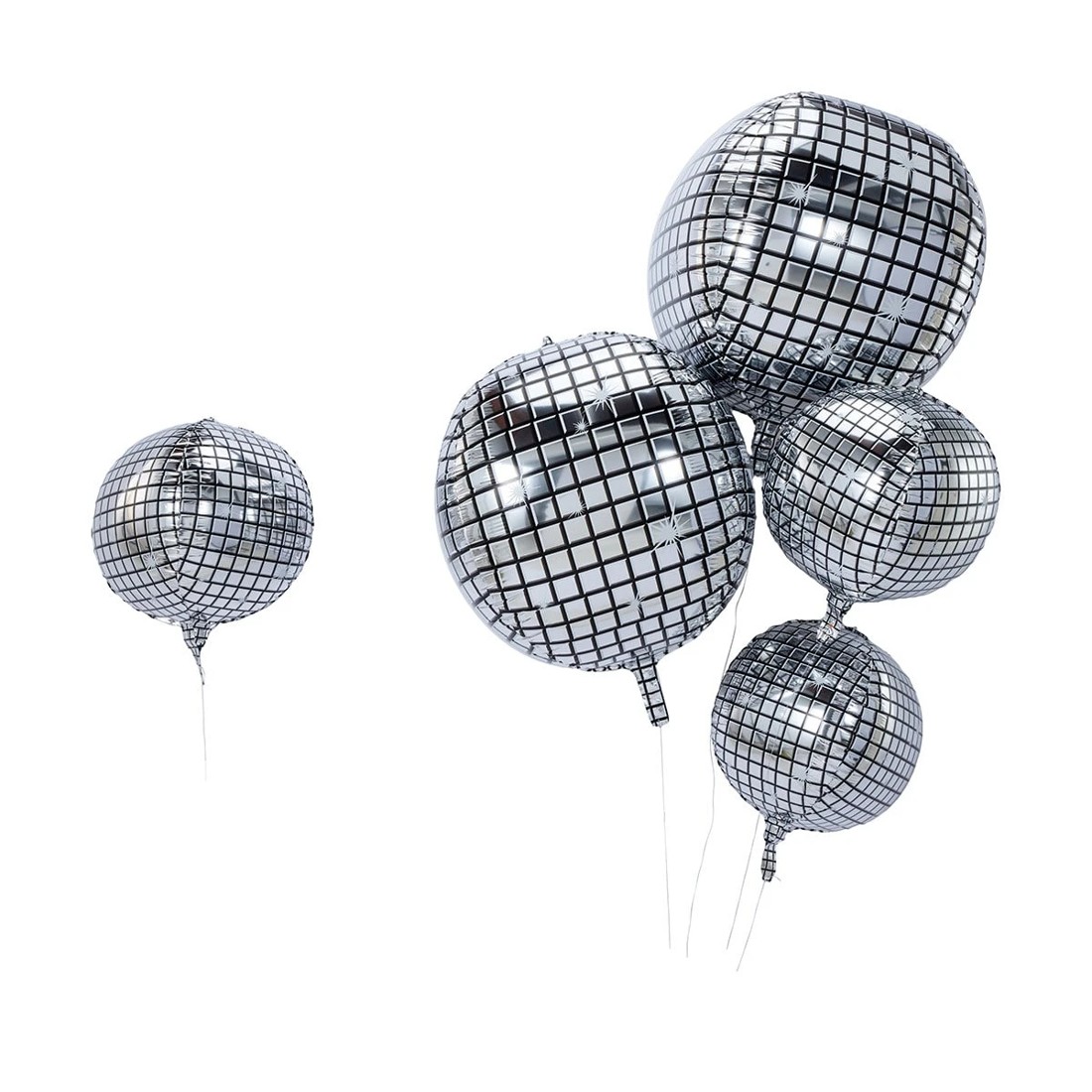 2 5 Pack Disco Foil Balloons, 2 of 6
