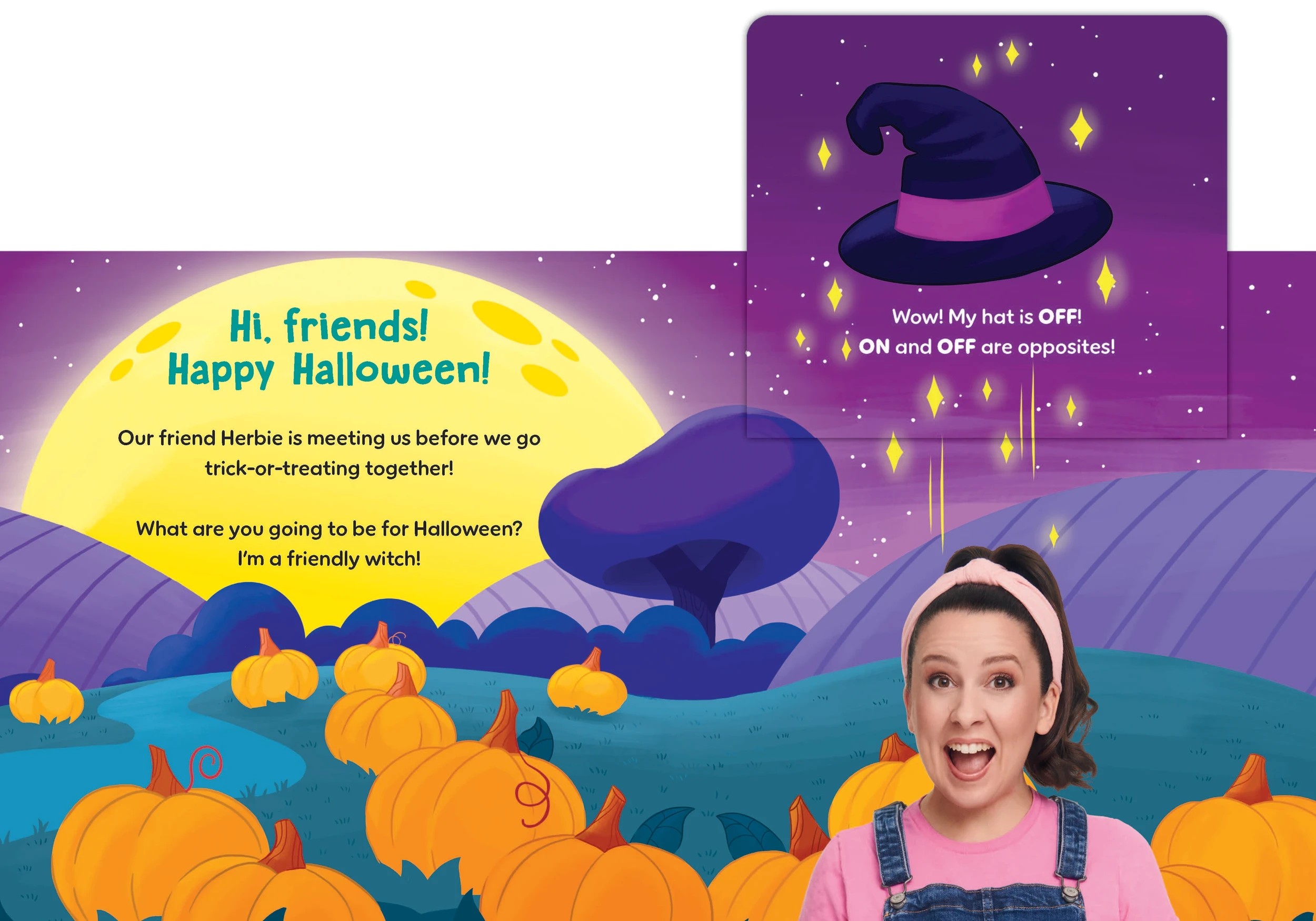 2 The Magic Halloween Box: A Lift-the-Flap Book of Opposites by Ms. Rachel - Book, 2 of 3
