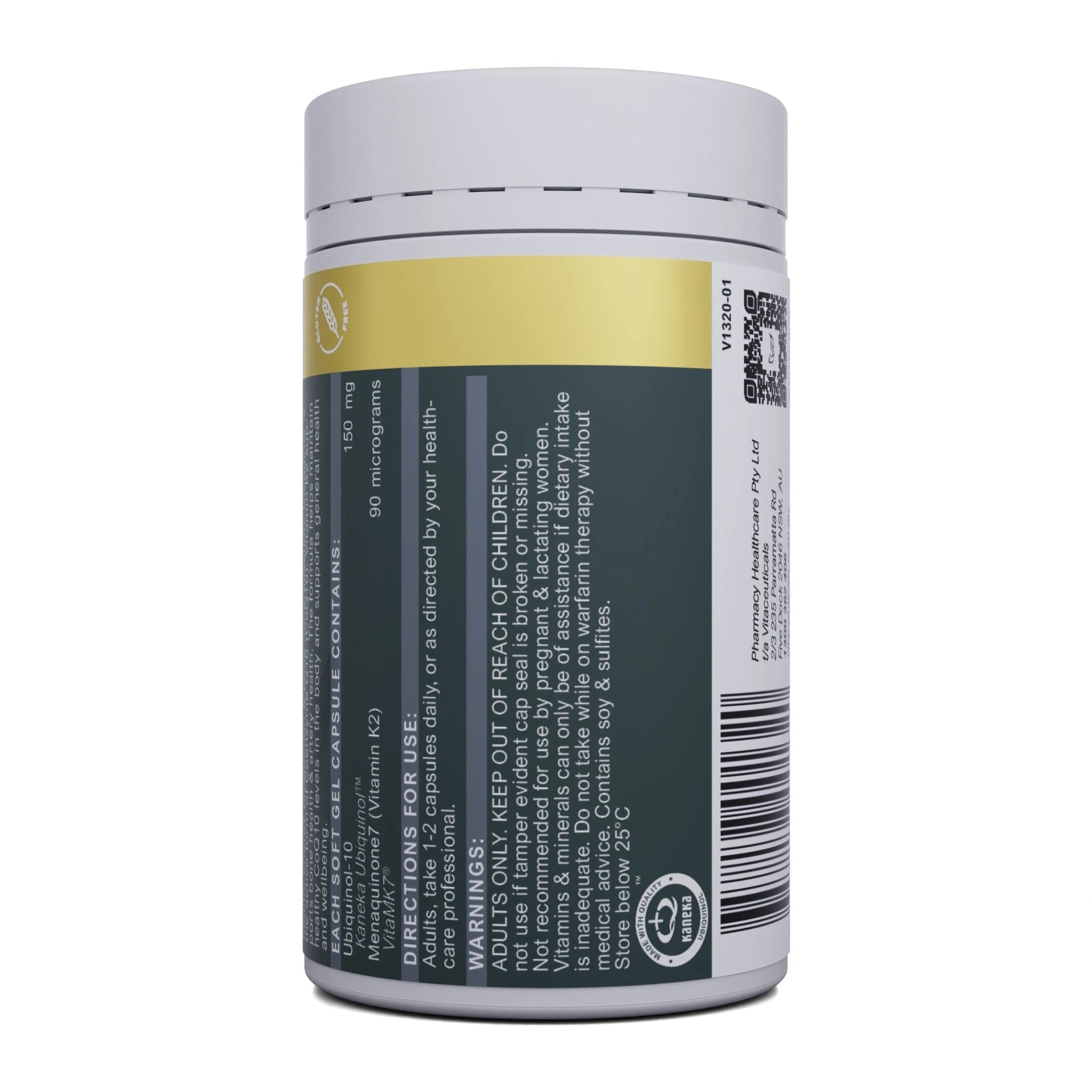 3 Vitaceuticals 30pc Longevity Essentials Ubiquinol + K2 Heart Health Capsules, 3 of 4