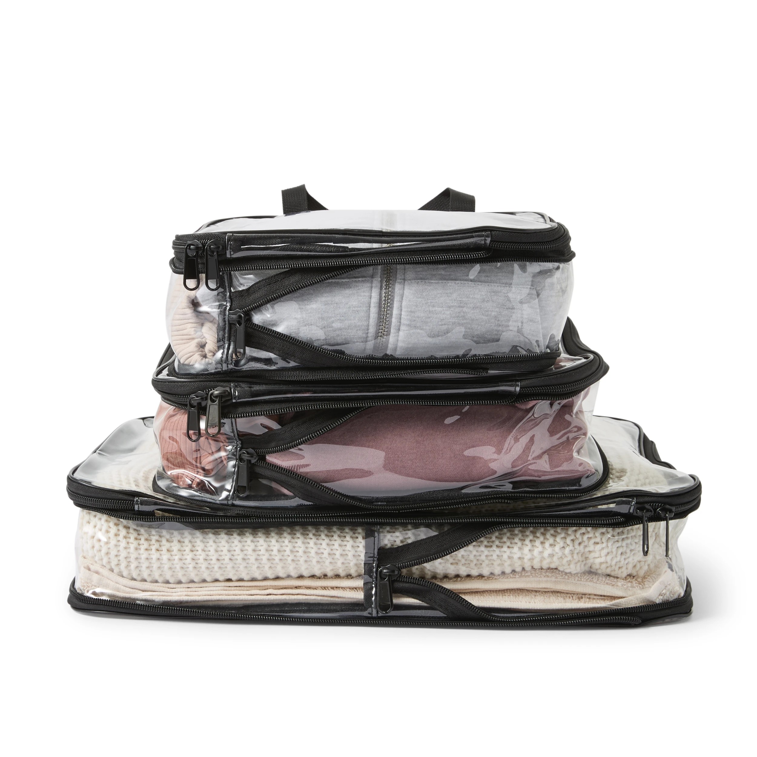 4 3 Piece Clear Compression Packing Cube, 4 of 8