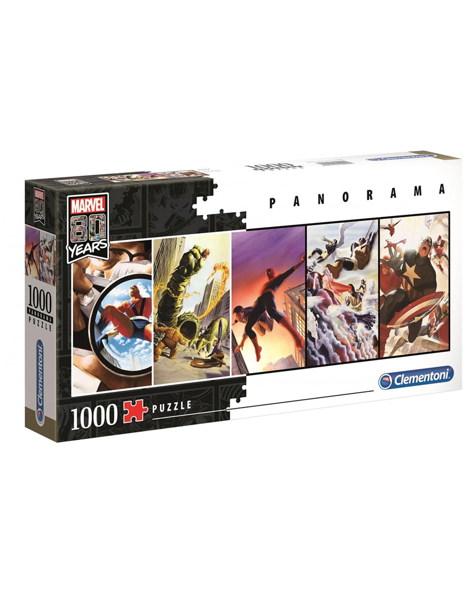 1 Clementoni Marvel 80th Anniversary Panorama 1000 Piece Jigsaw Puzzle, 1 of 1