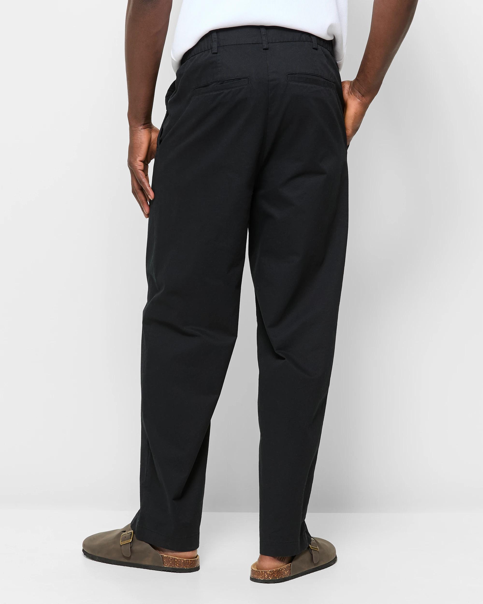4 Cotton Loose Fit Pants - Commons BLACK, 4 of 7